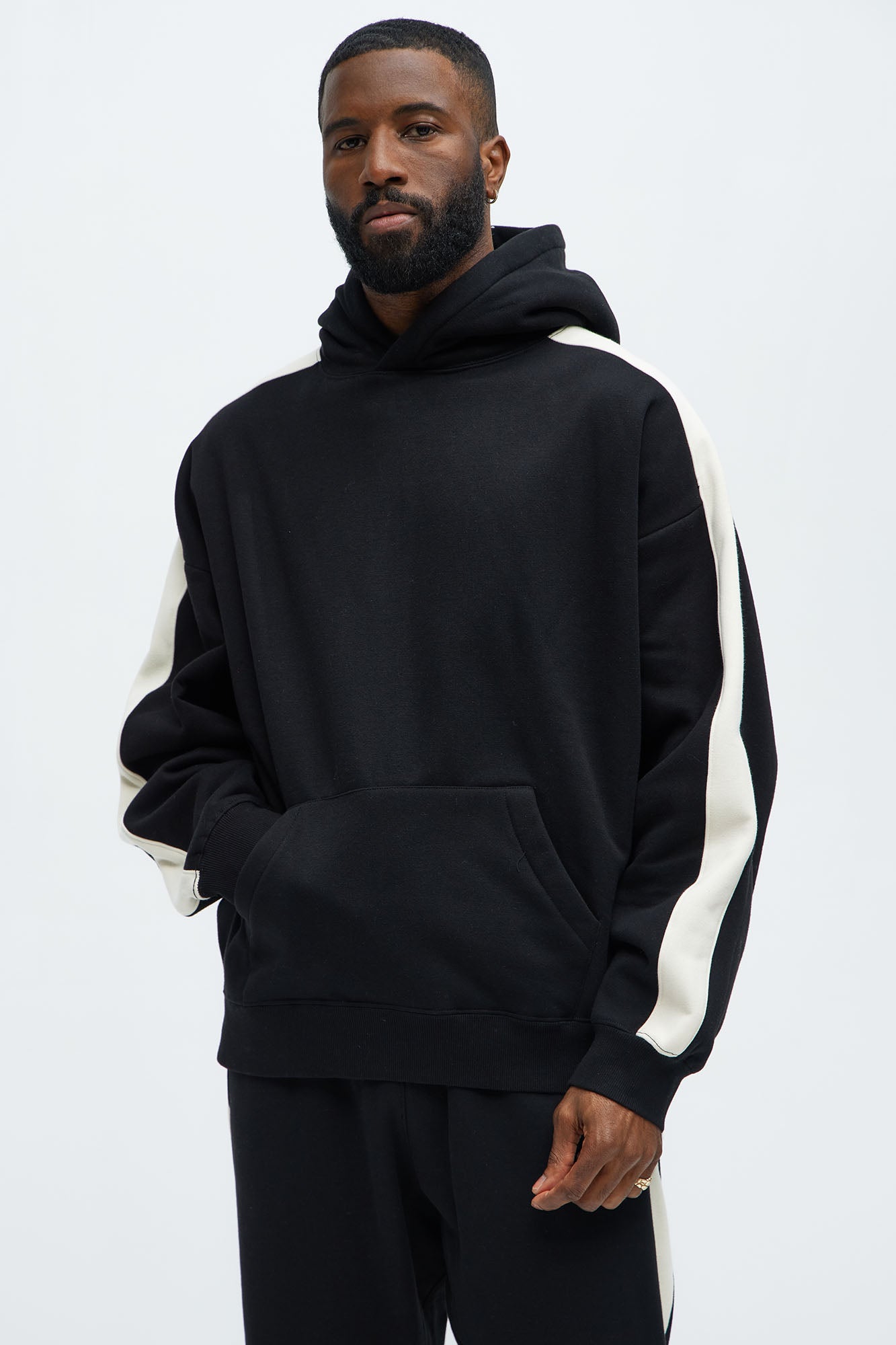 Tyson Heavyweight Oversized Striped Hoodie