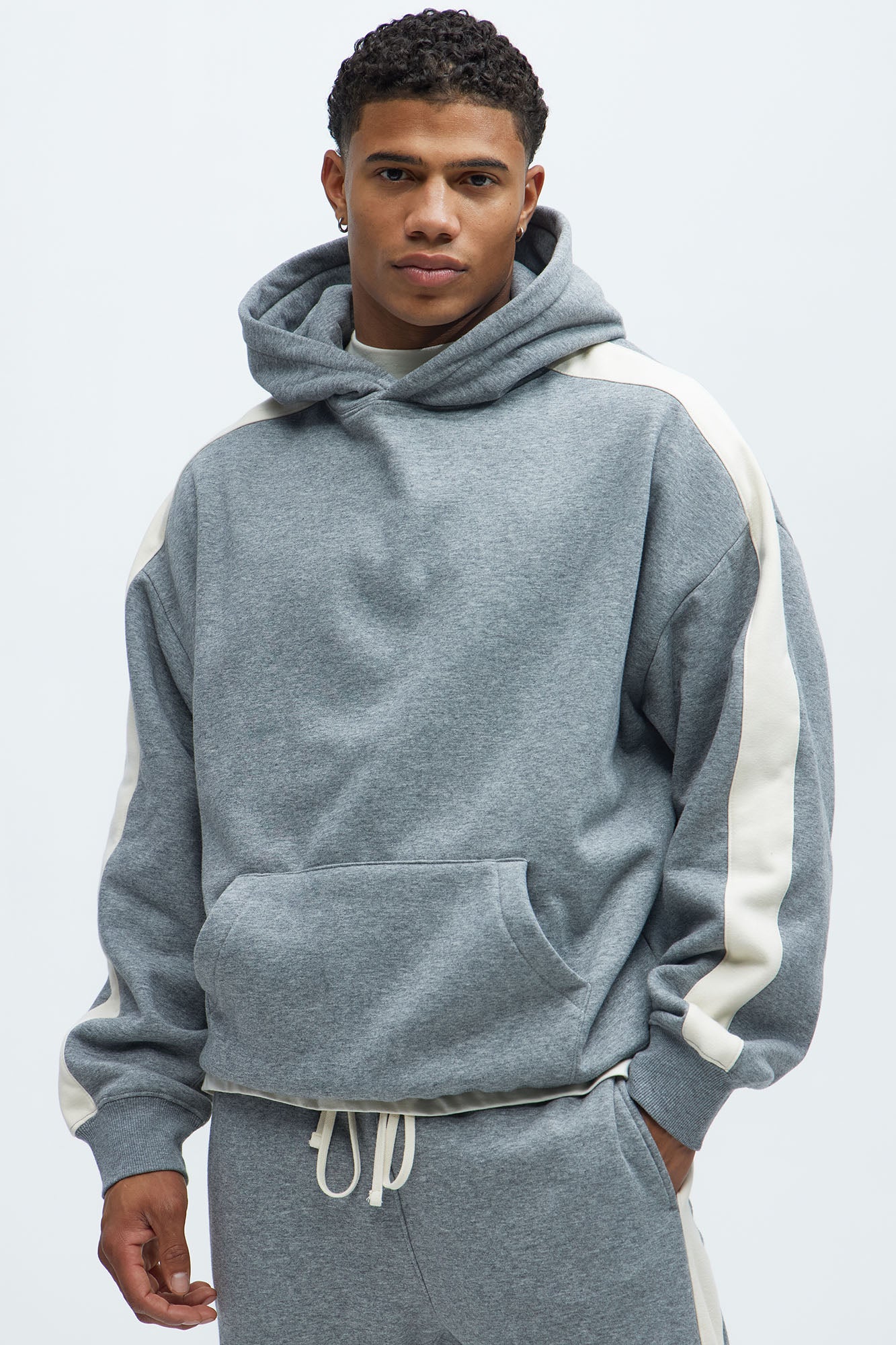 Tyson Heavyweight Oversized Striped Hoodie