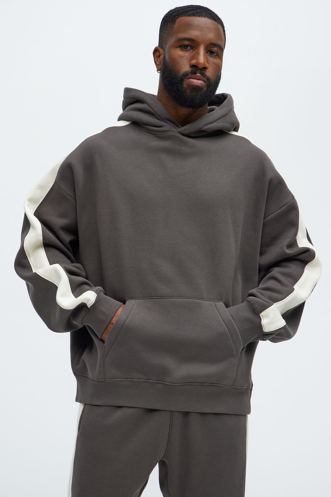 Tyson Heavyweight Oversized Striped Hoodie