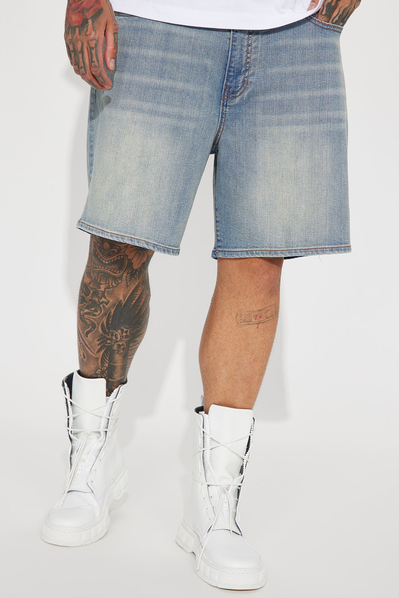 Mike Relaxed Denim Shorts