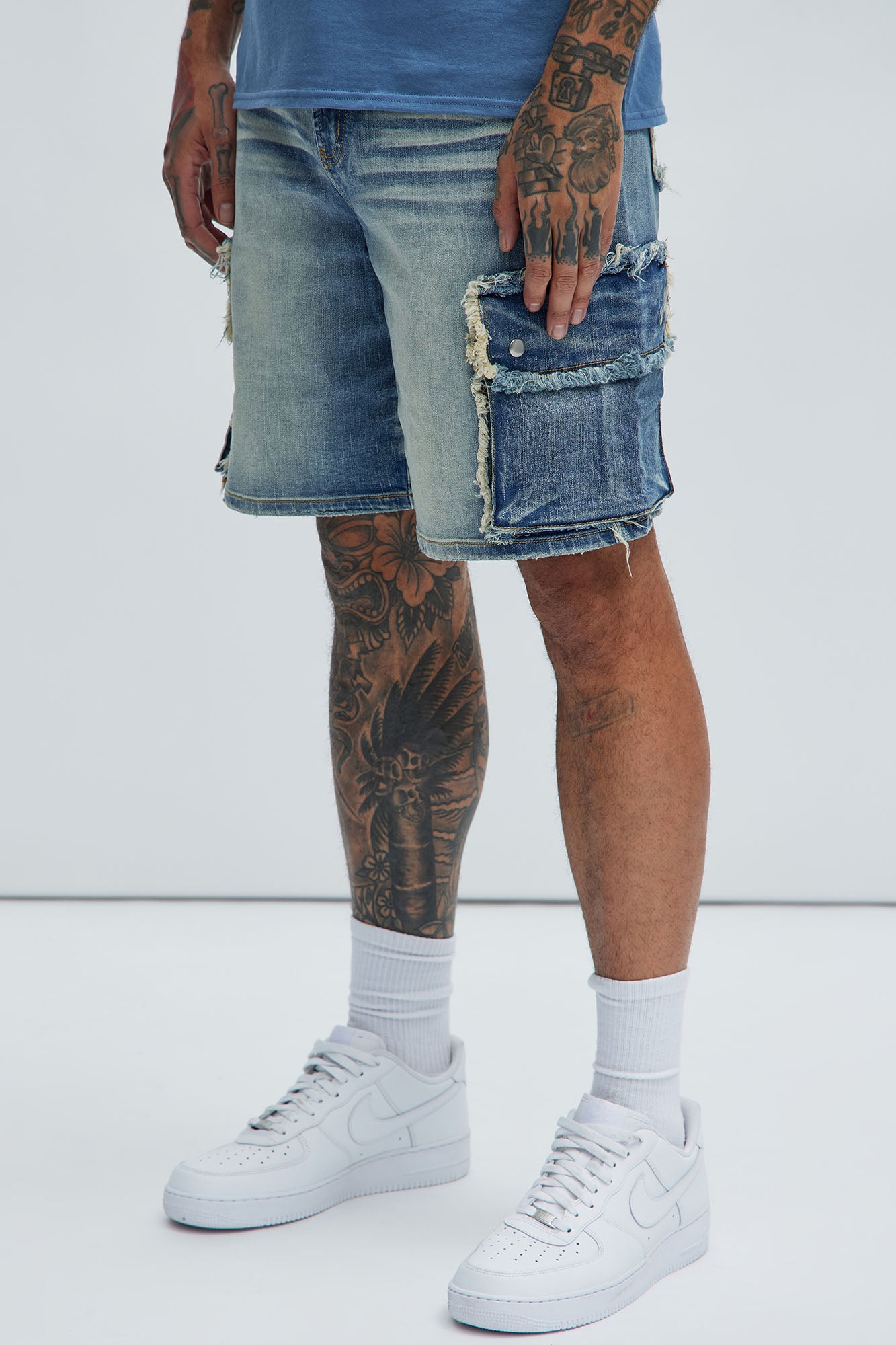 Rush Home Denim Cargo Shorts