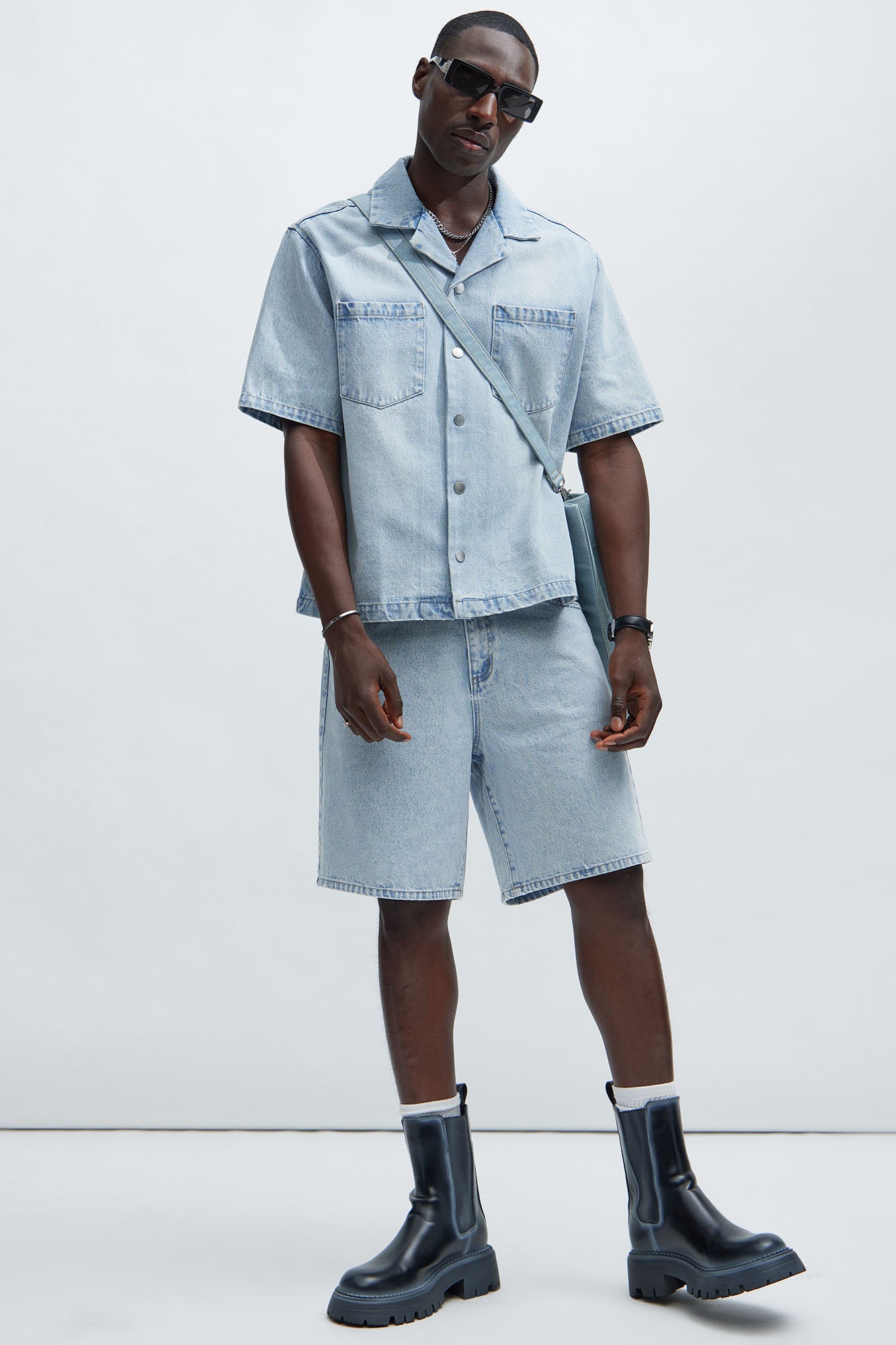 Colin Relaxed Denim Shorts