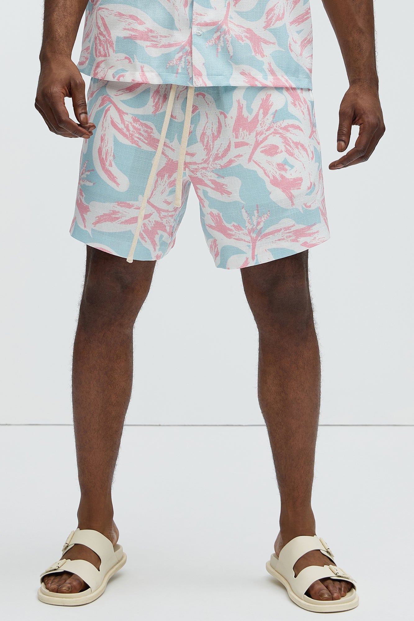 Pastel Floral Warm Up Shorts
