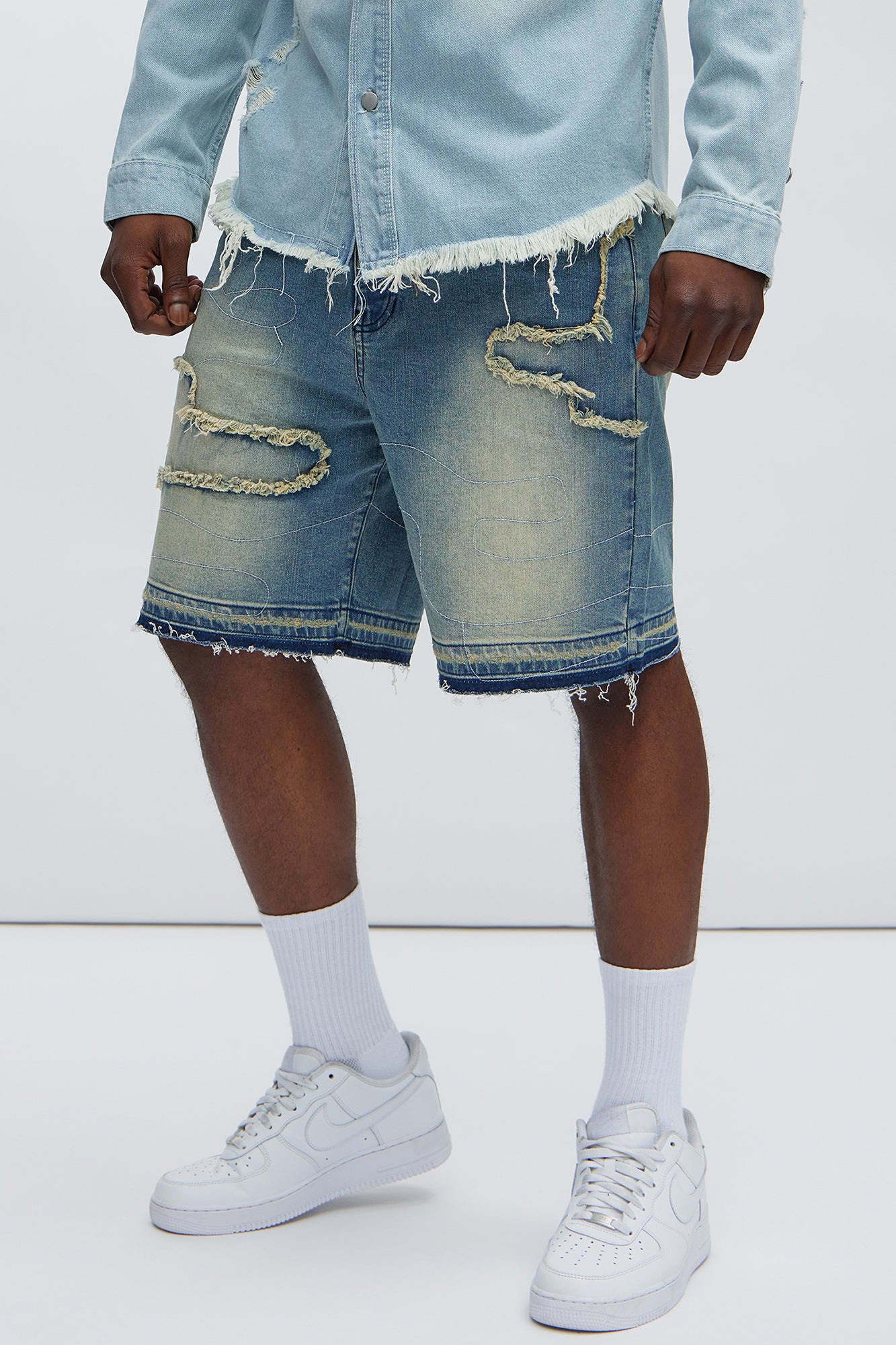 Lonely Road Relaxed Denim Shorts