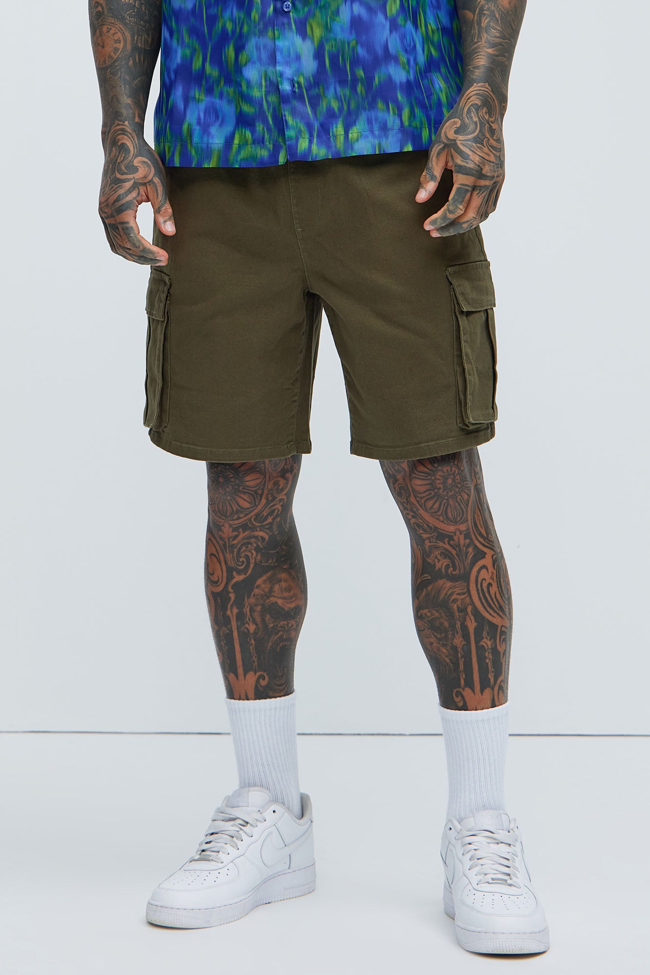 Twill Volley Cargo Shorts