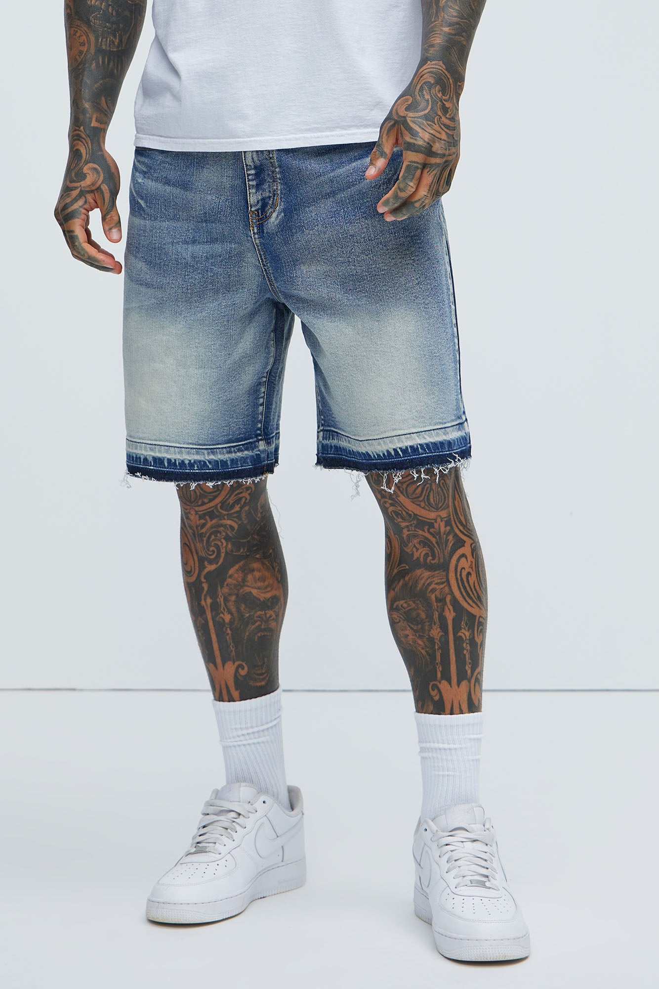 Run Around Relaxed Denim Shorts