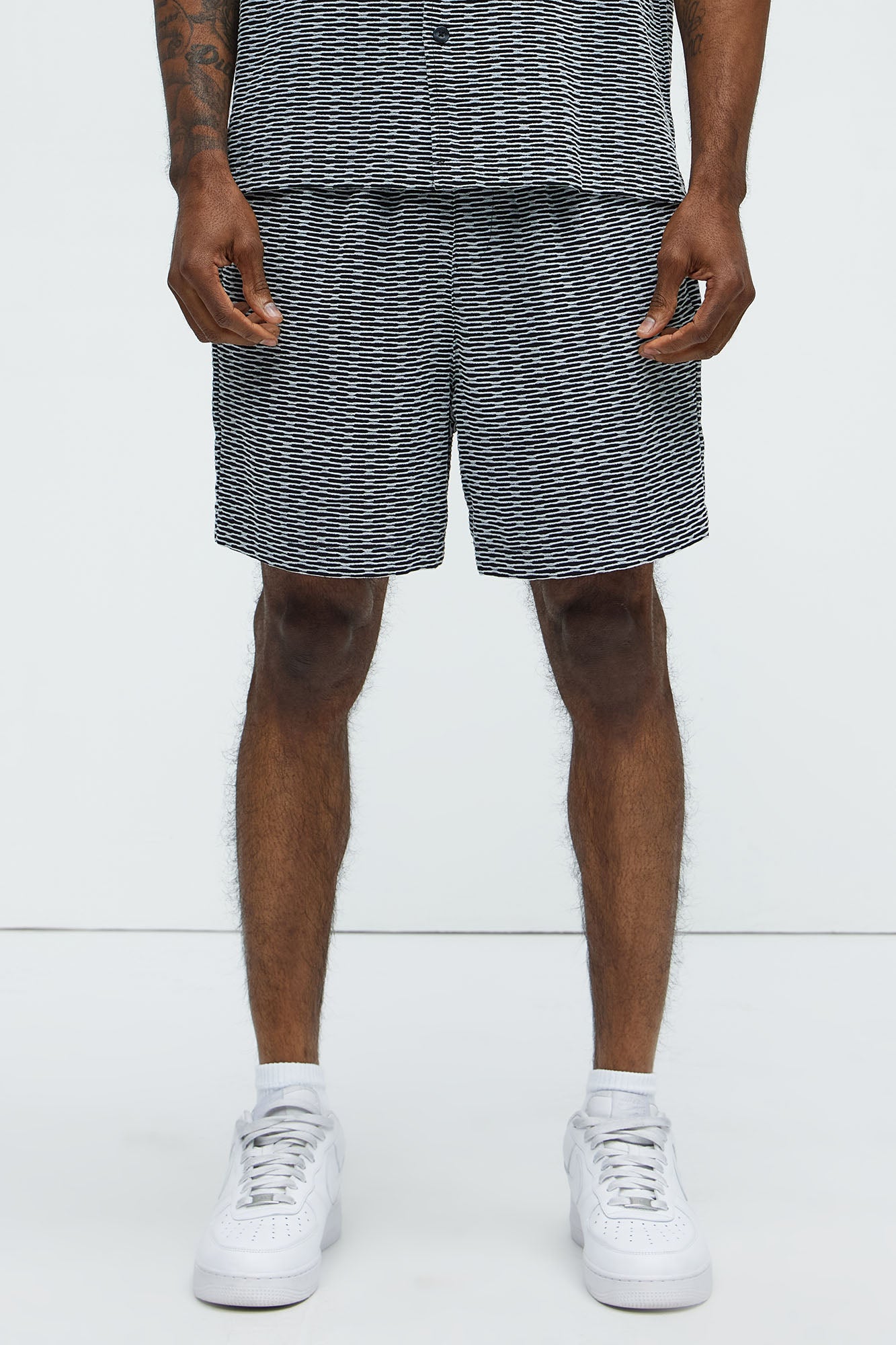 Textured Chenille Pattern Shorts