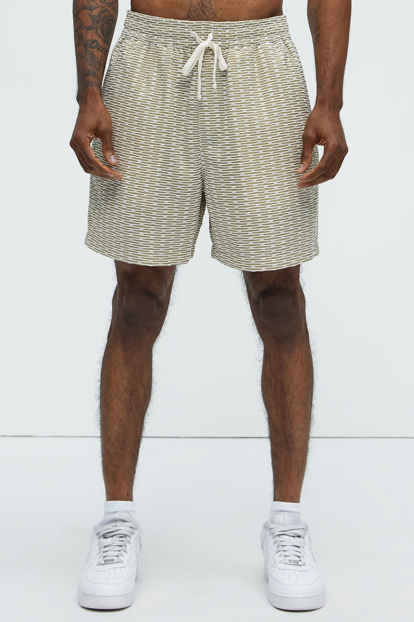 Textured Chenille Pattern Shorts
