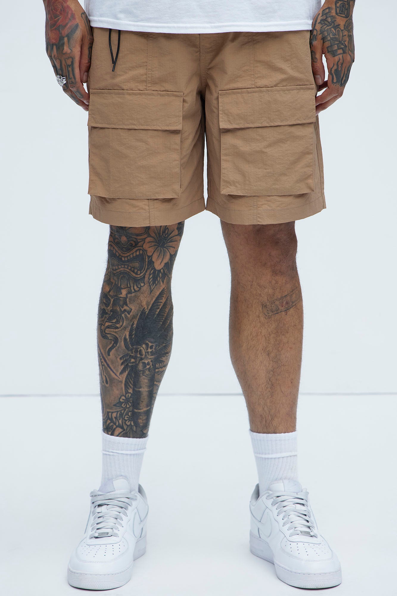 Adjustable Ripstop Cargo Shorts