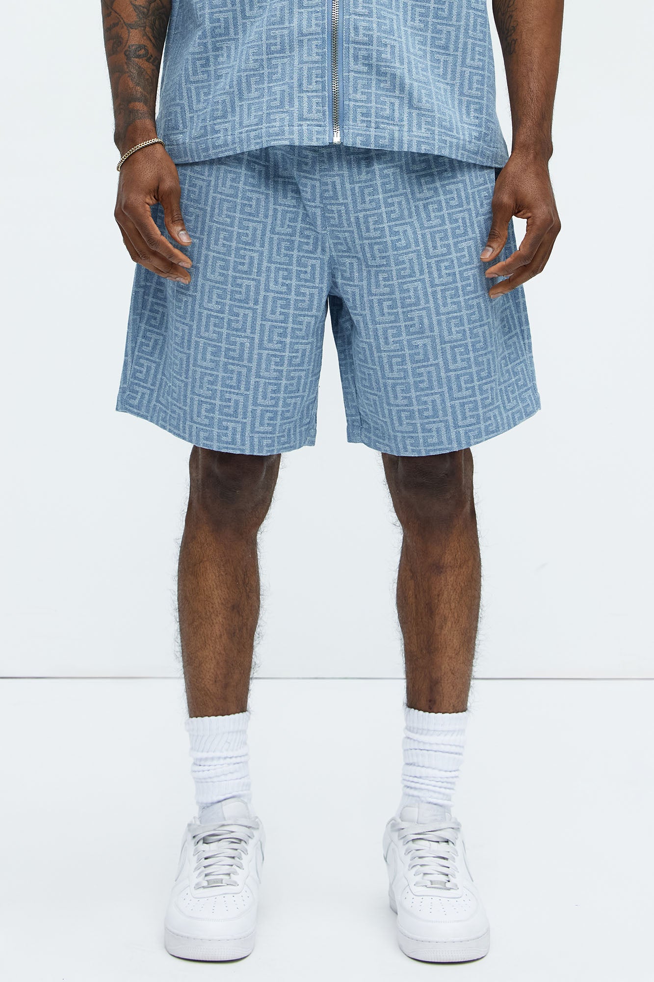 Fallon Jacquard Relaxed Shorts