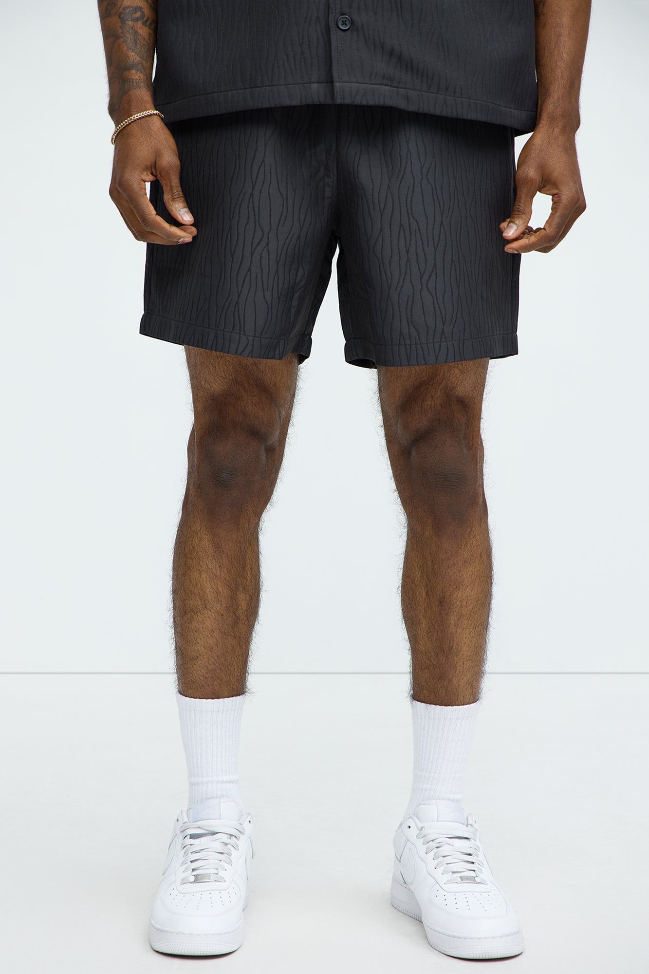 Tonal Tracks Jacquard Shorts