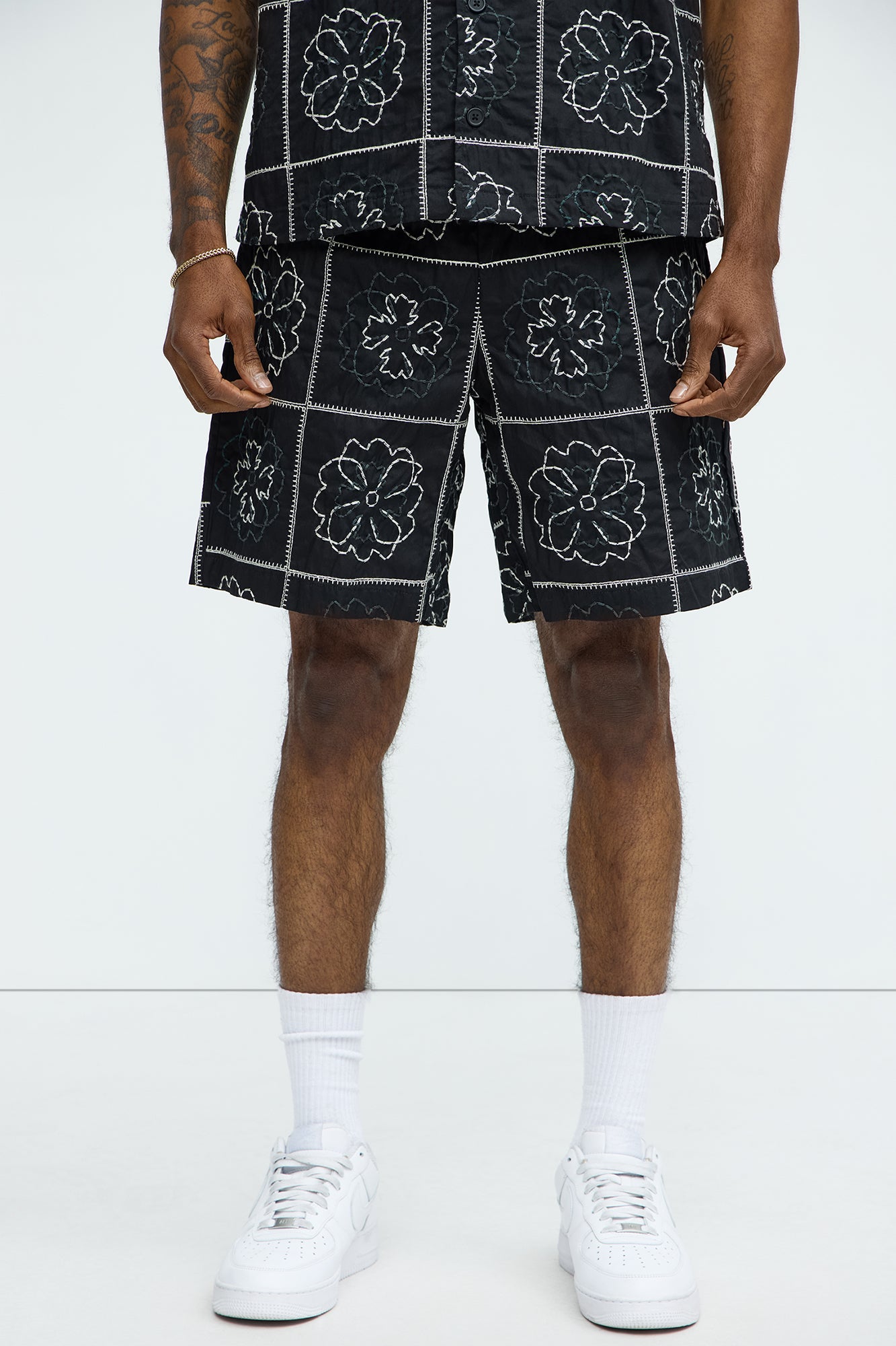Tropical Bloom Cotton Shorts