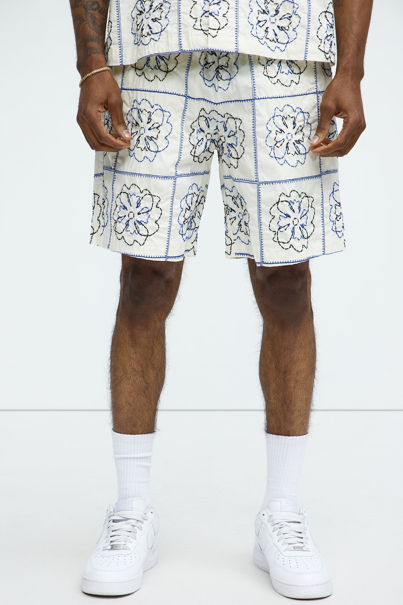 Tropical Bloom Cotton Shorts