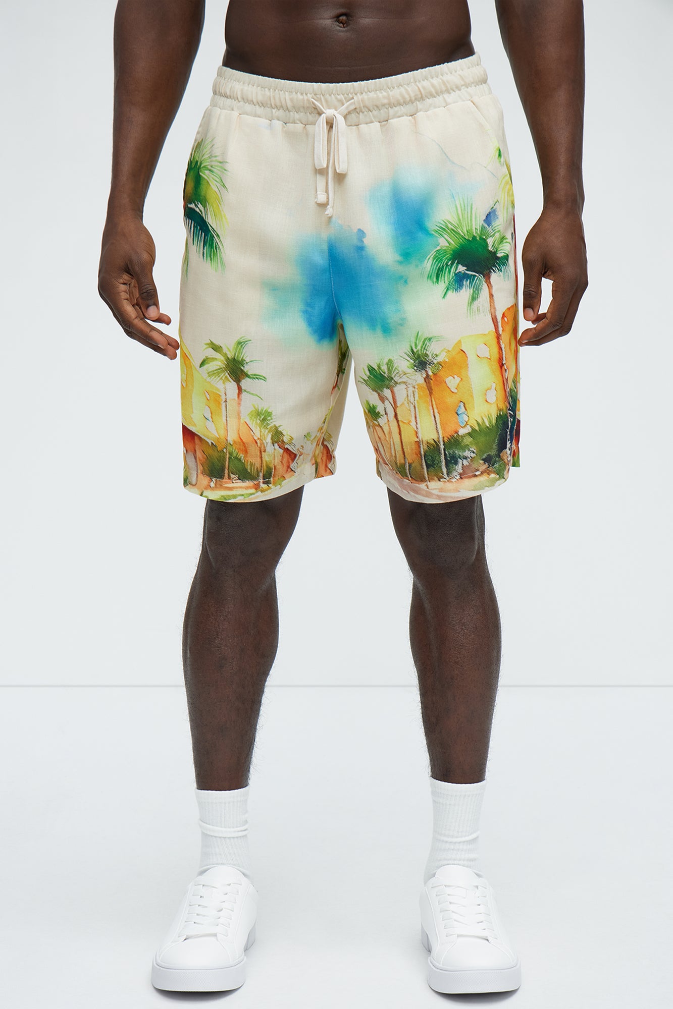 Watercolor Tropics Resort Shorts