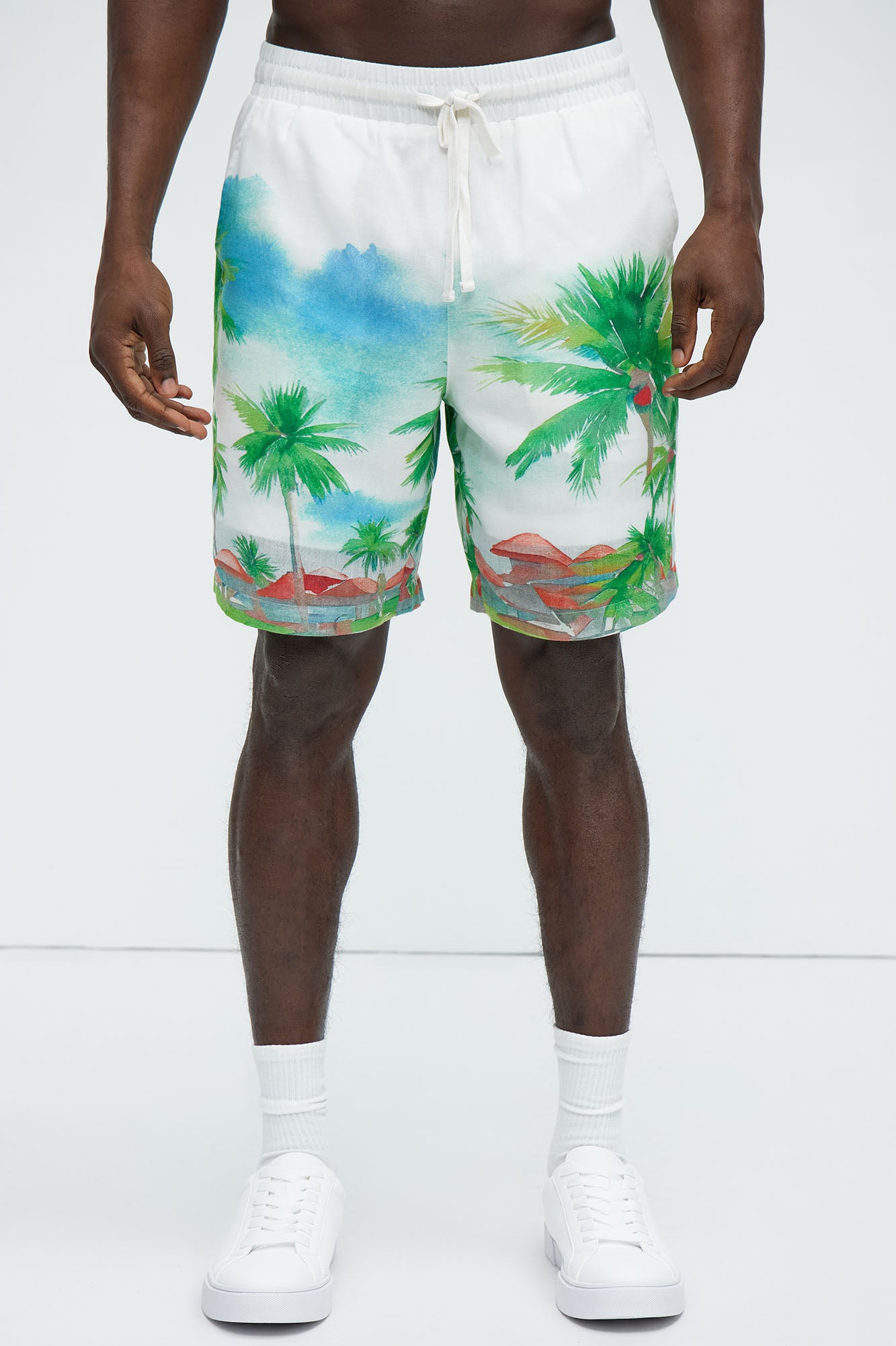 Watercolor Tropics Resort Shorts