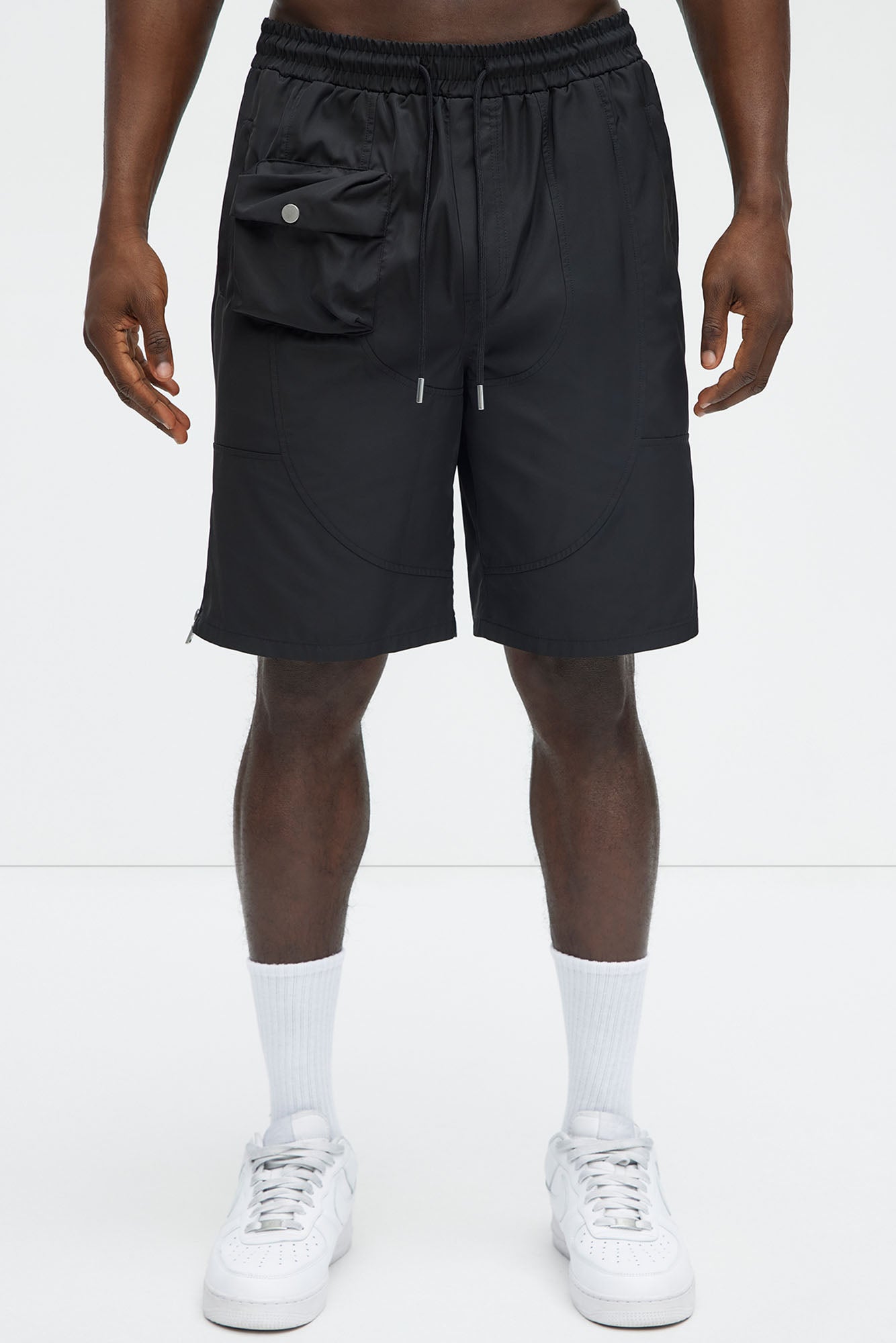 Zip Release Relaxed Tech Shorts