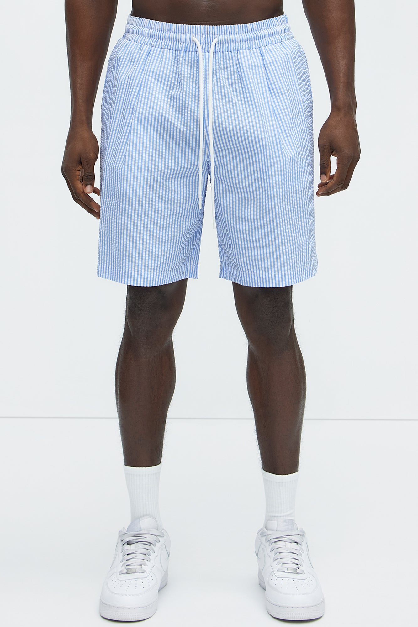 Seersucker Relaxed Shorts