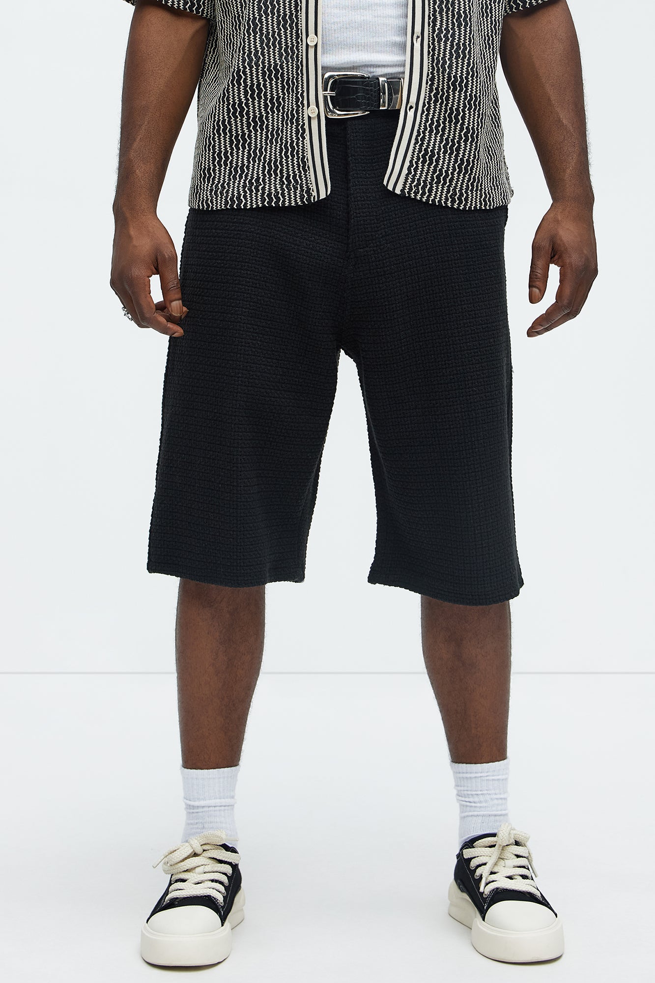 Linden Textured Baggy Shorts