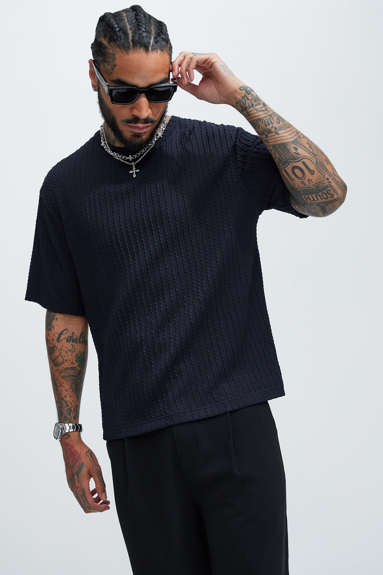 Rope Textured Relaxed Tee