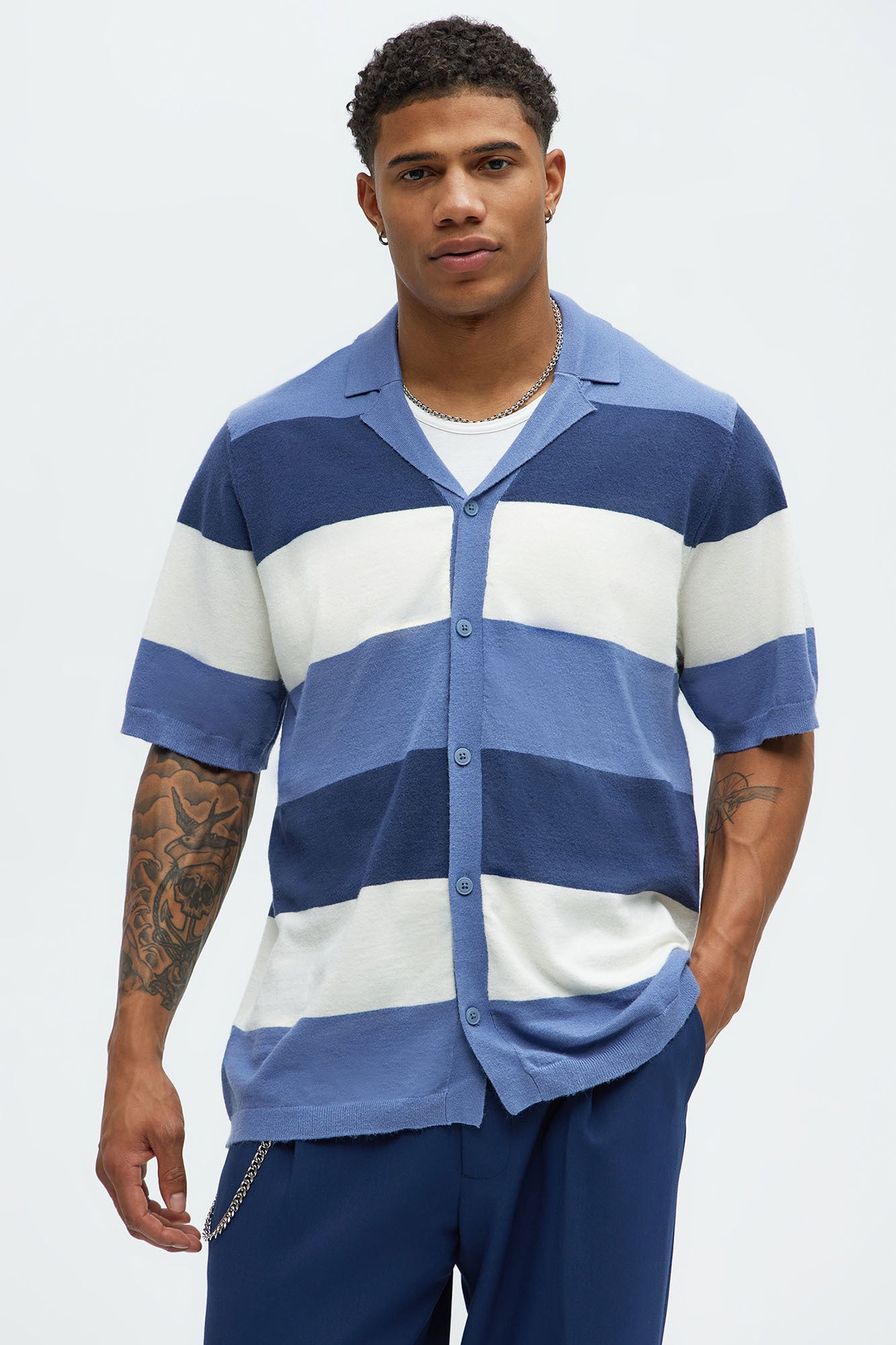 Dodge Cuban Collar Knit Shirt