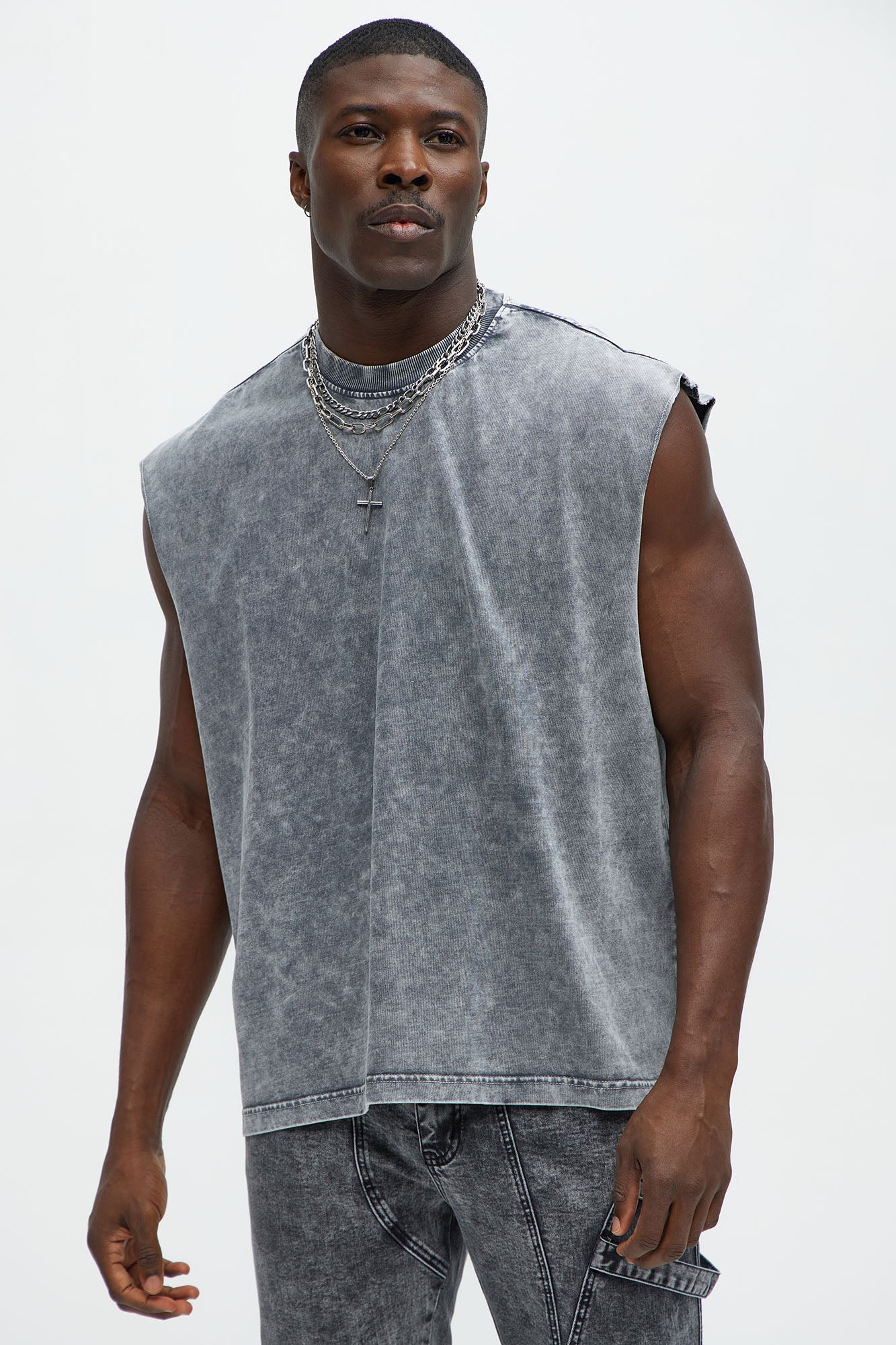 Relaxed Vintage Wash Heavyweight Muscle Tee