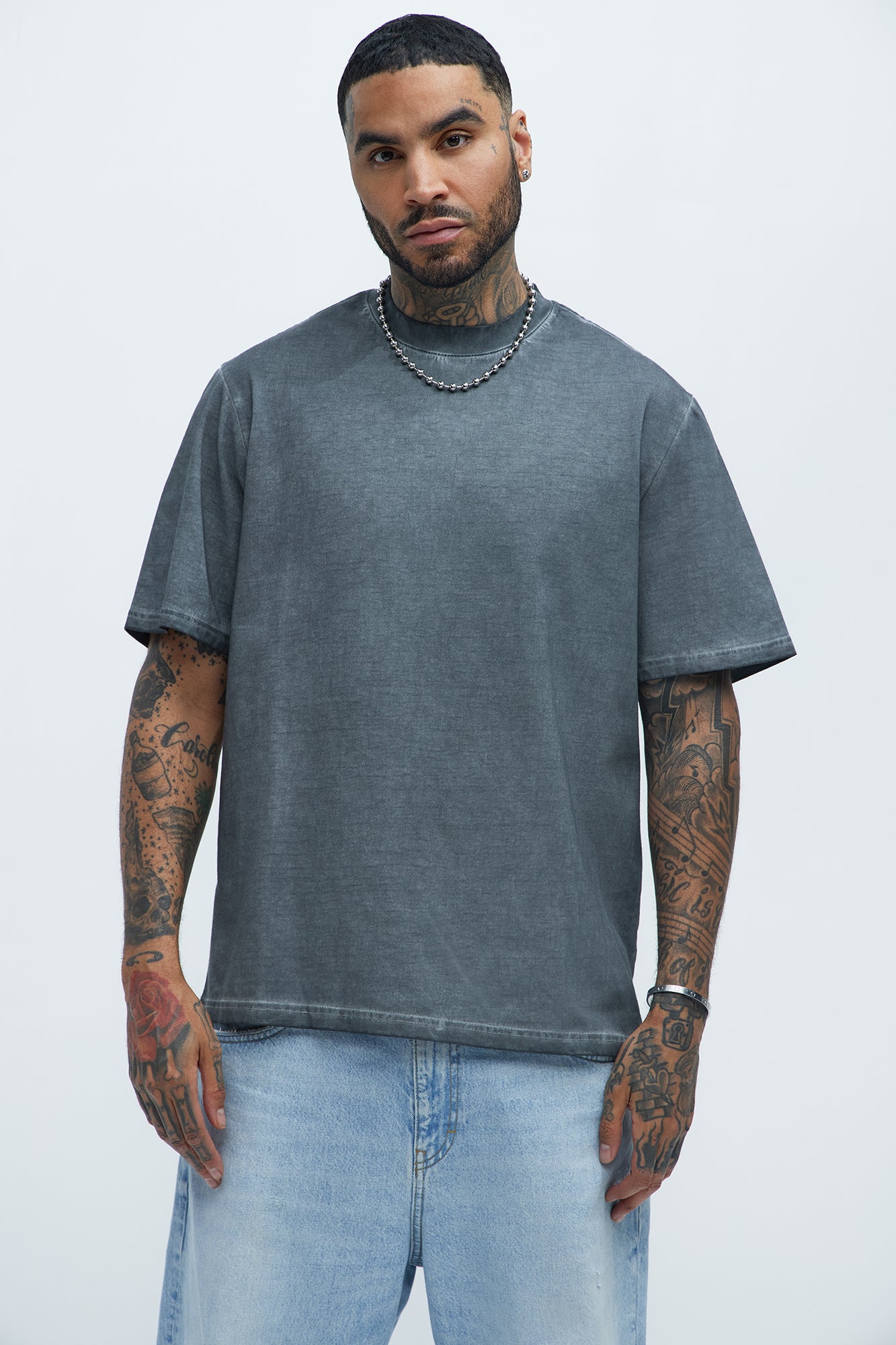 Tinted Wash Oversized Heavyweight Short Sleeve Tee