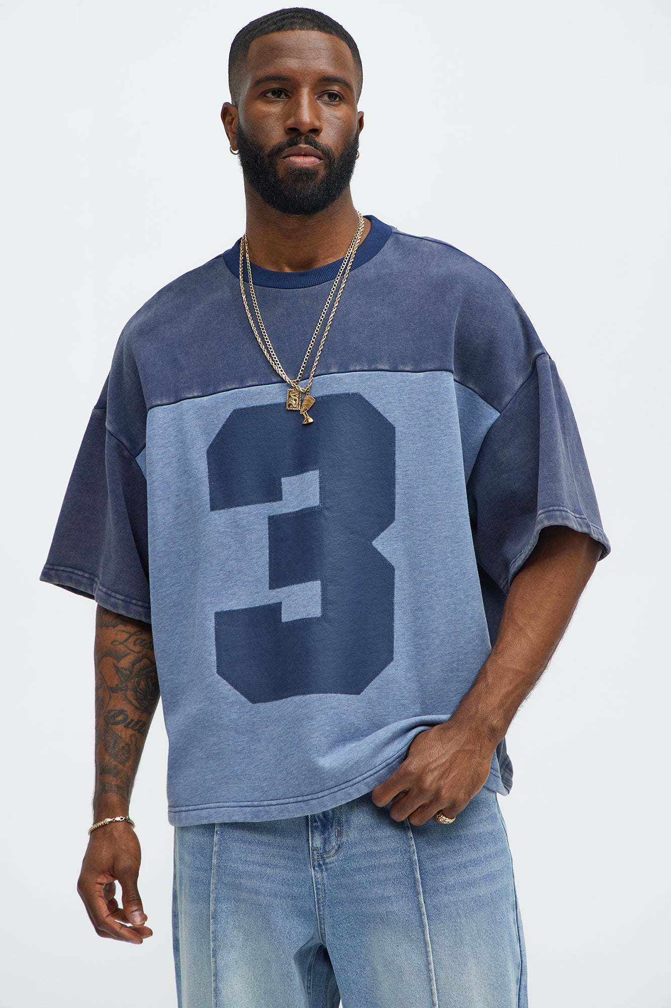 Kyle Color Block Oversized Tee
