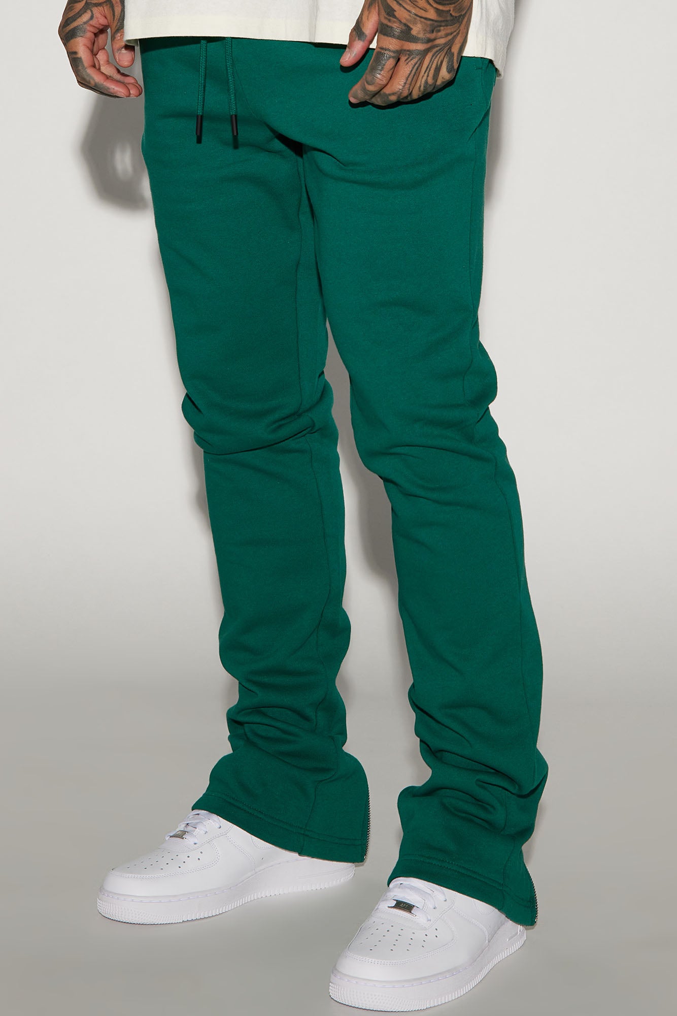 Tyson Back Zipper Skinny Flared Sweatpants