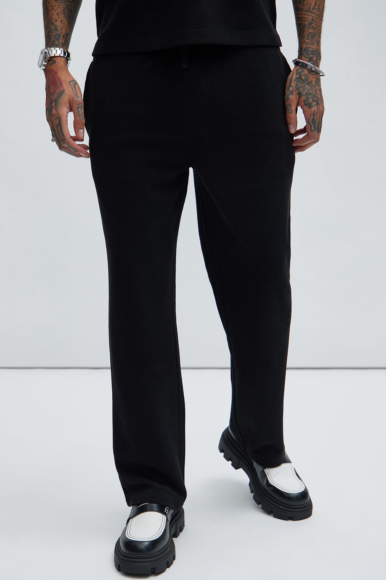 Cairo Textured Straight Pants