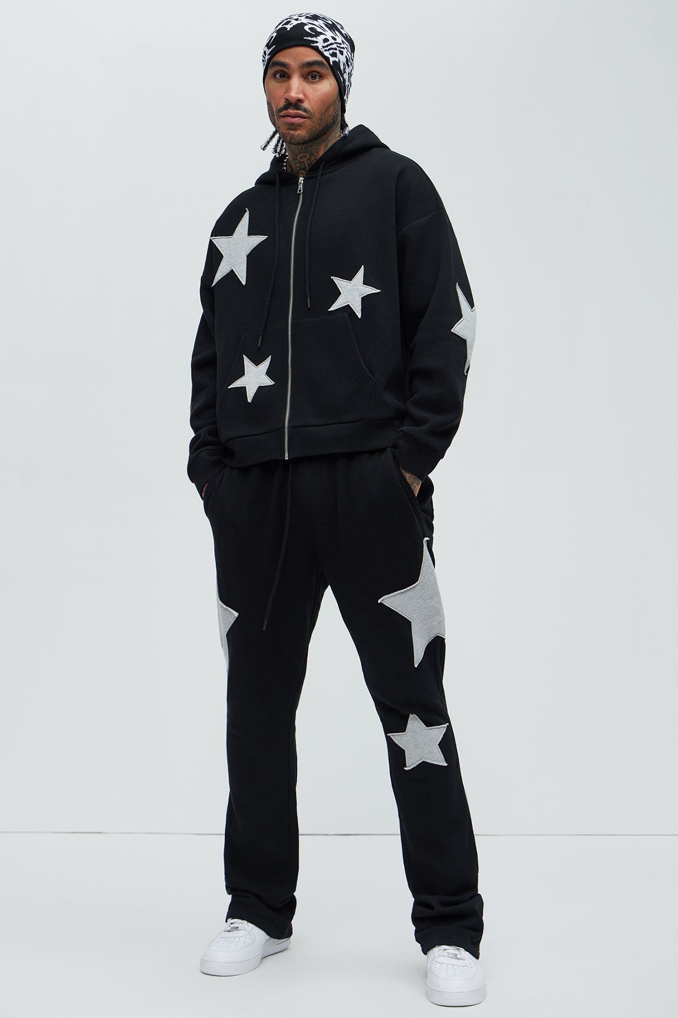 Tyson Stars Skinny Flared Sweatpants