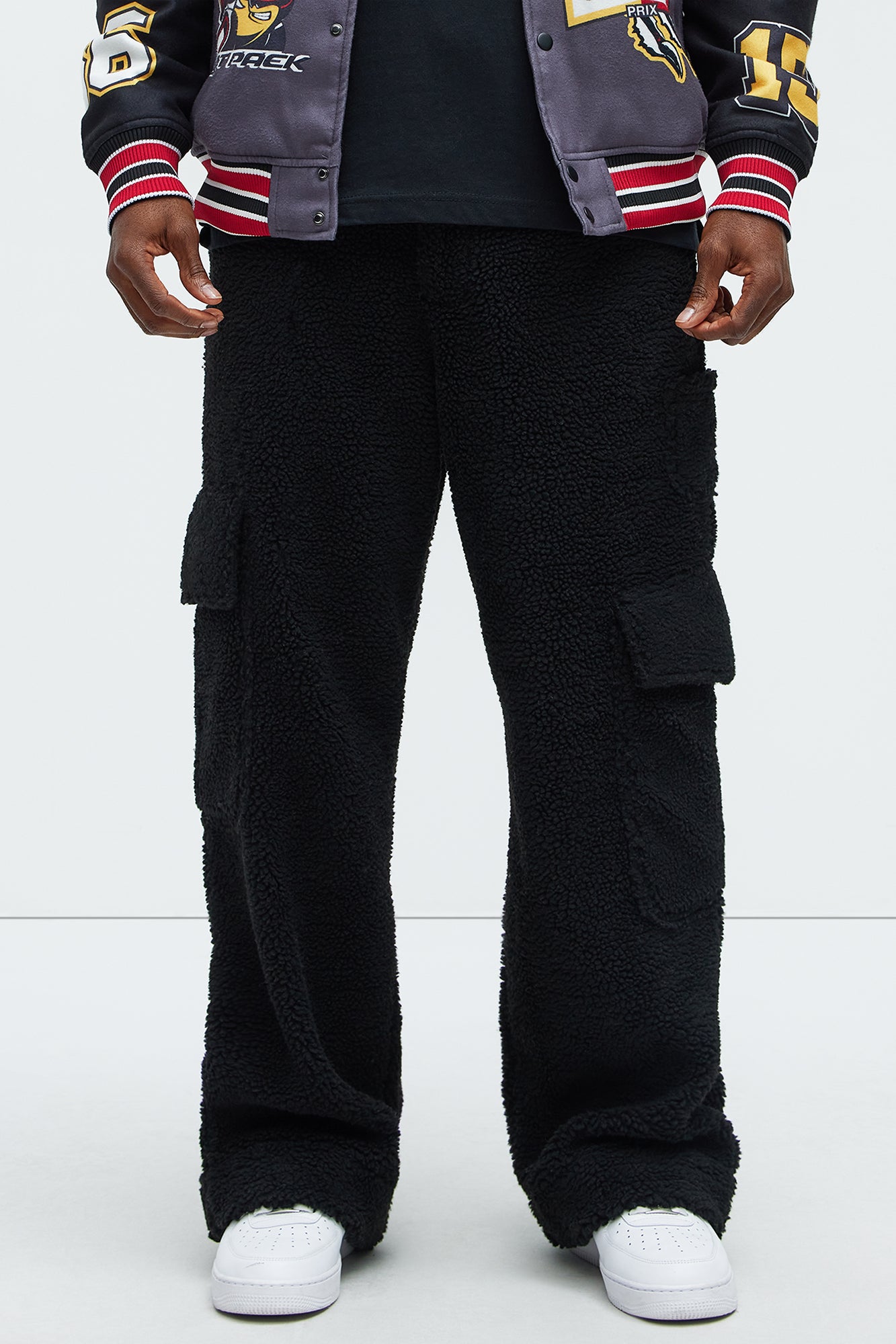 Axel Polar Fleece Baggy Cargo Pants