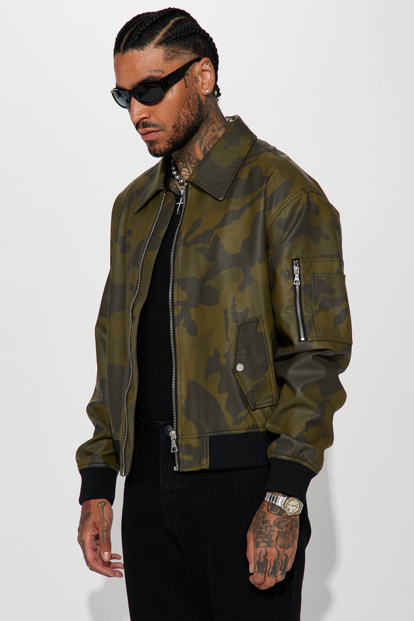 Every Step Of The Way Camo Bomber Jacket