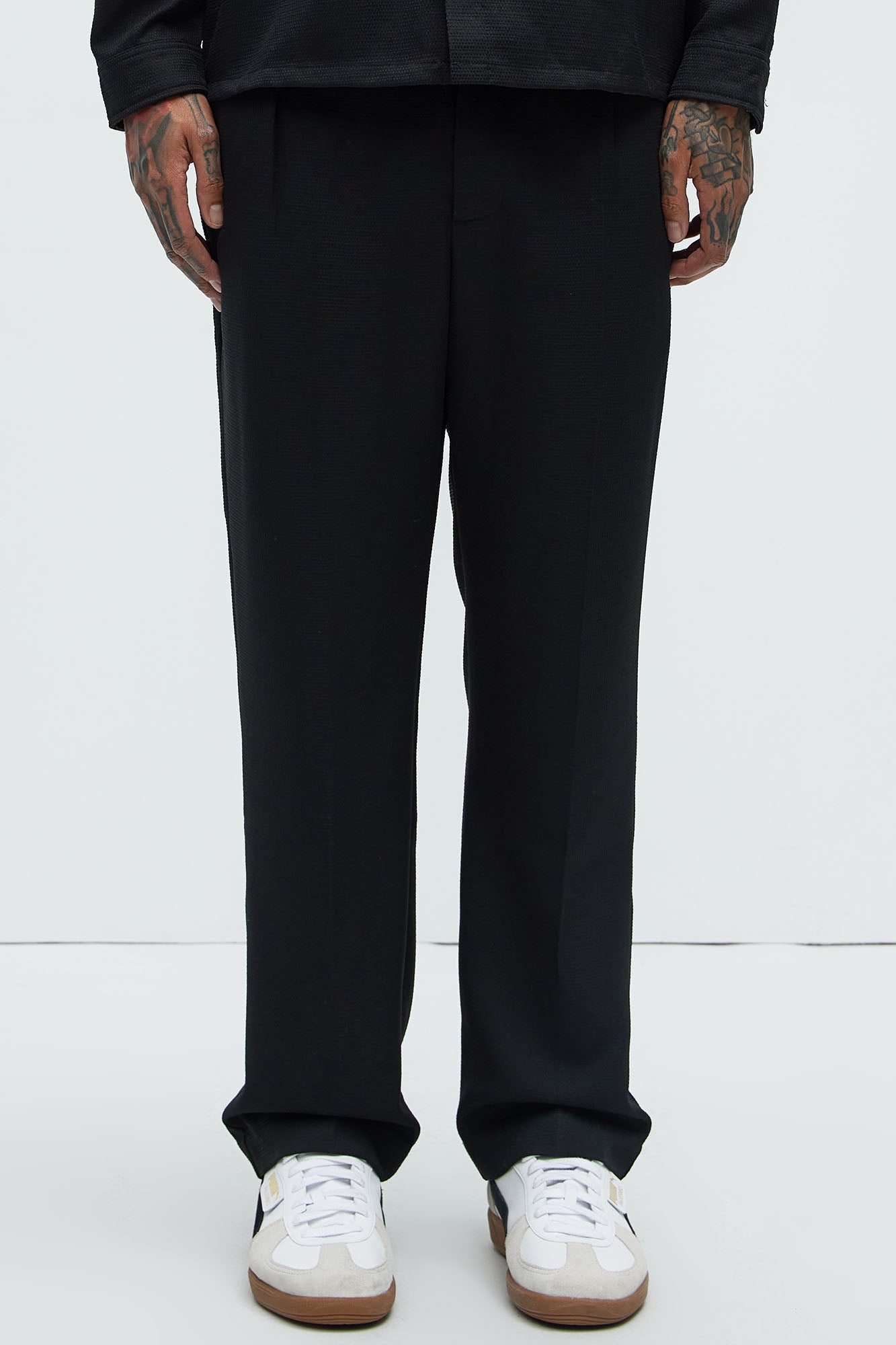 Kerr Pleated Straight Trousers