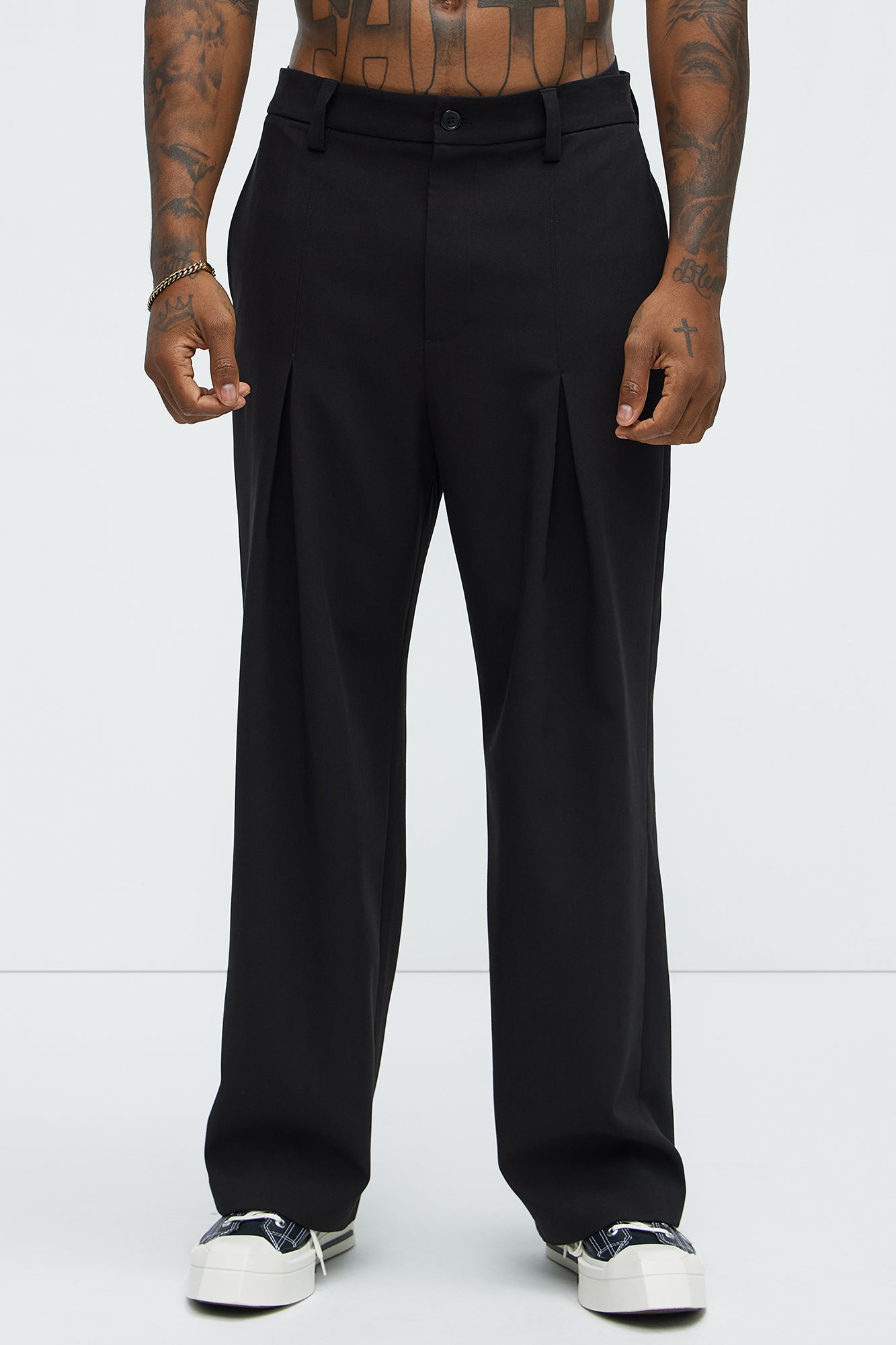 Ronan High Waisted Pleated Trousers