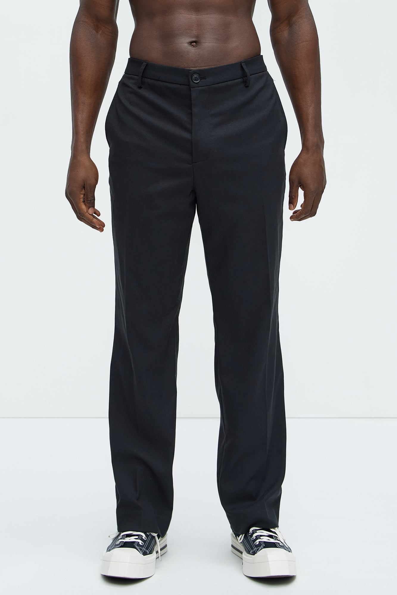 High Peak Straight Suit Trouser