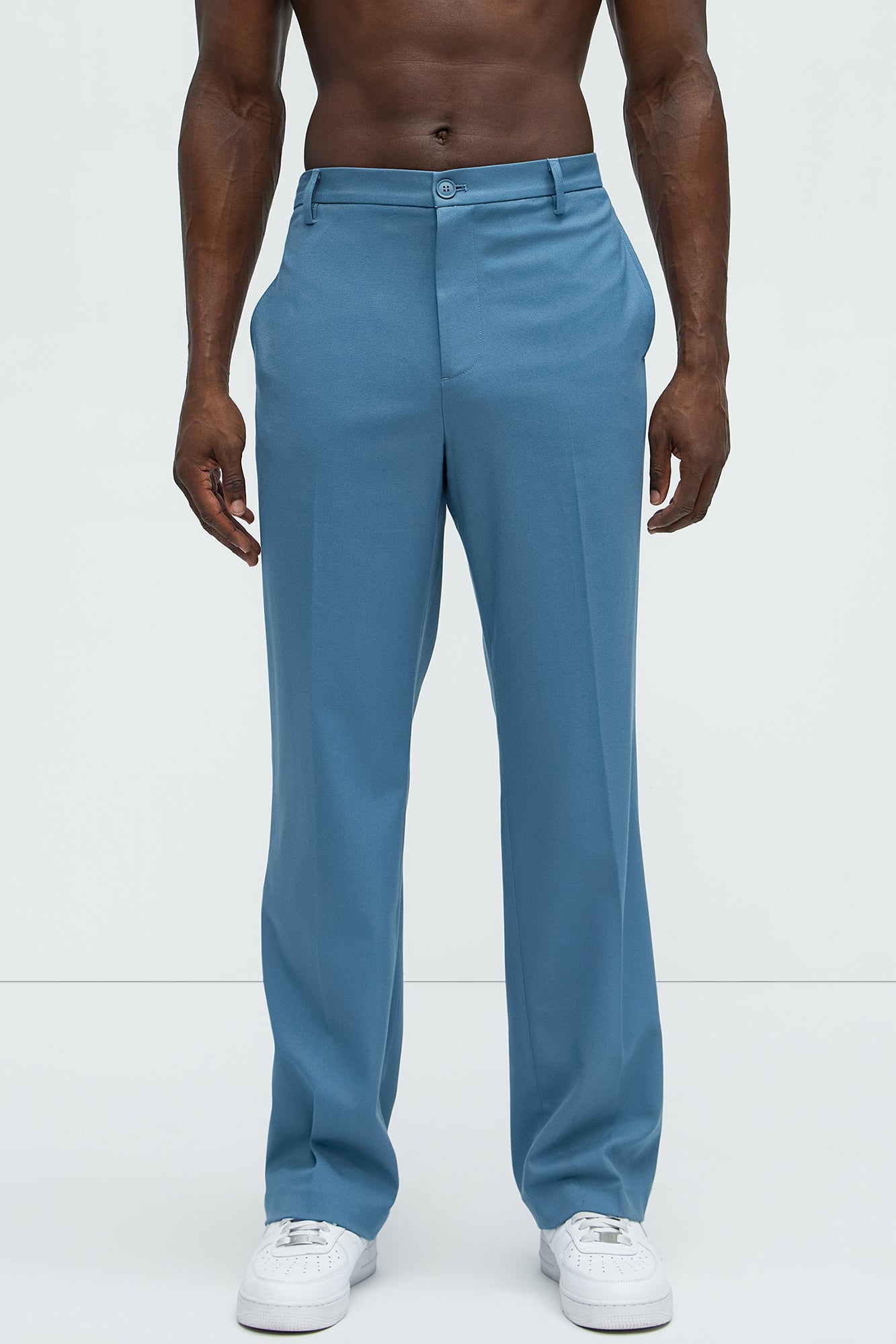 High Peak Straight Suit Trouser