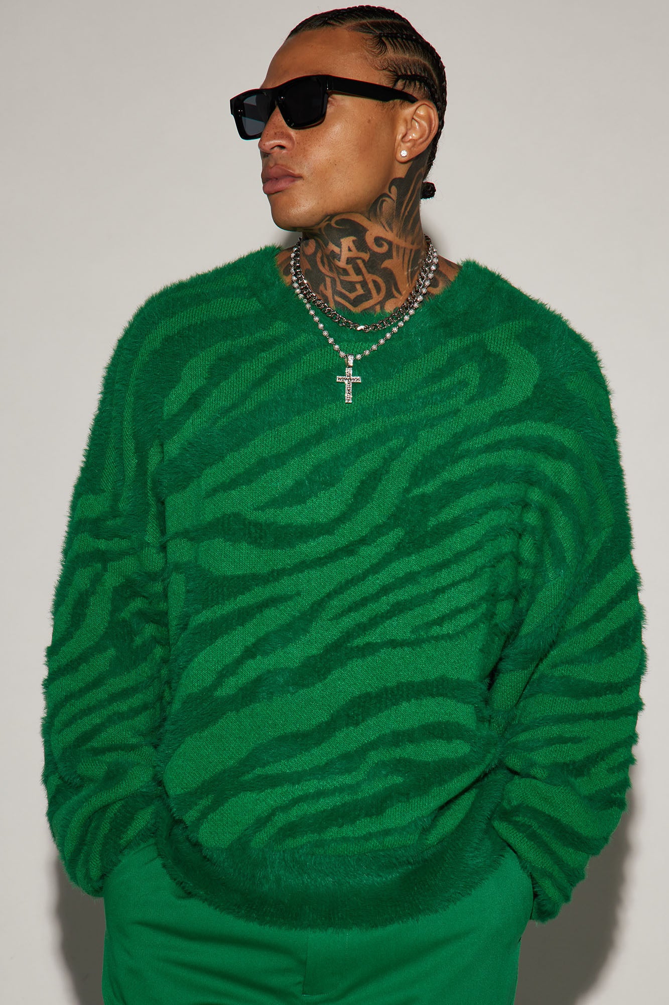 Textured Crewneck Sweater