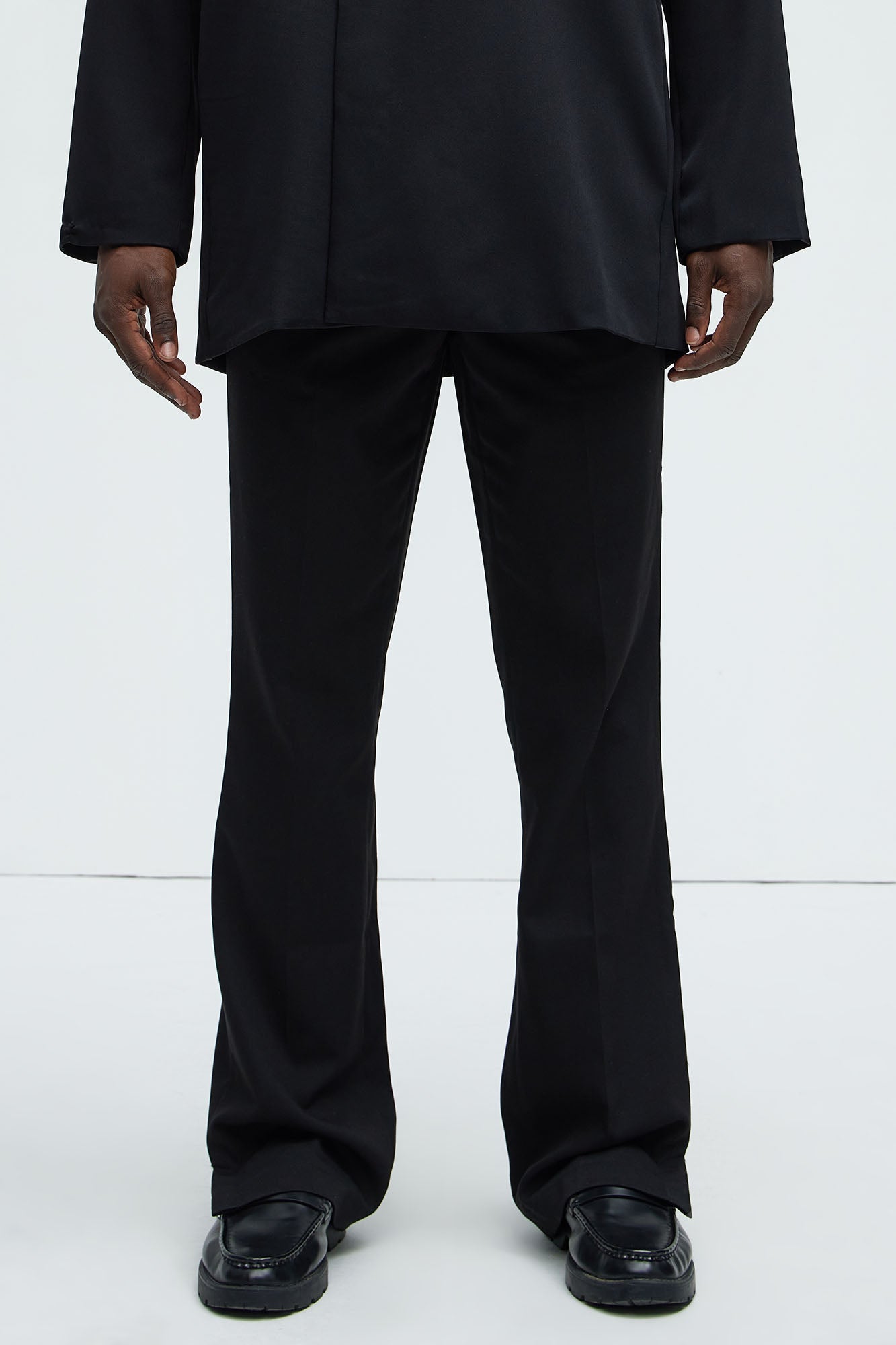 Don't Believe You Gabardine Slim Flare Slit Trouser