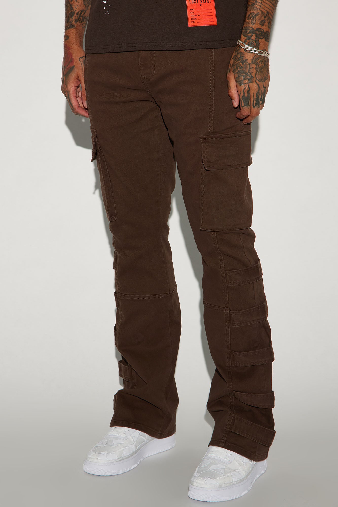 Cadell Stacked Slim Flare Cargo Pants