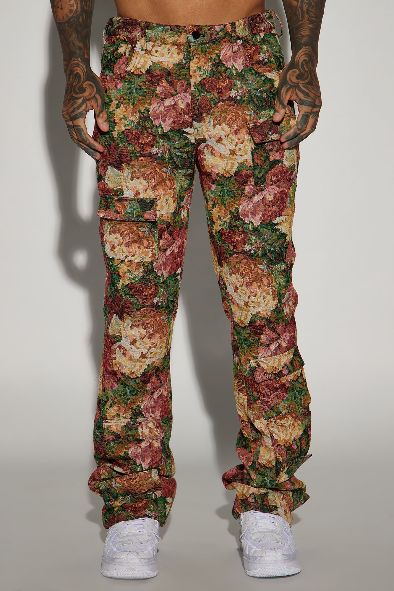 Pissarro Tapestry Slim Stacked Flare Pants
