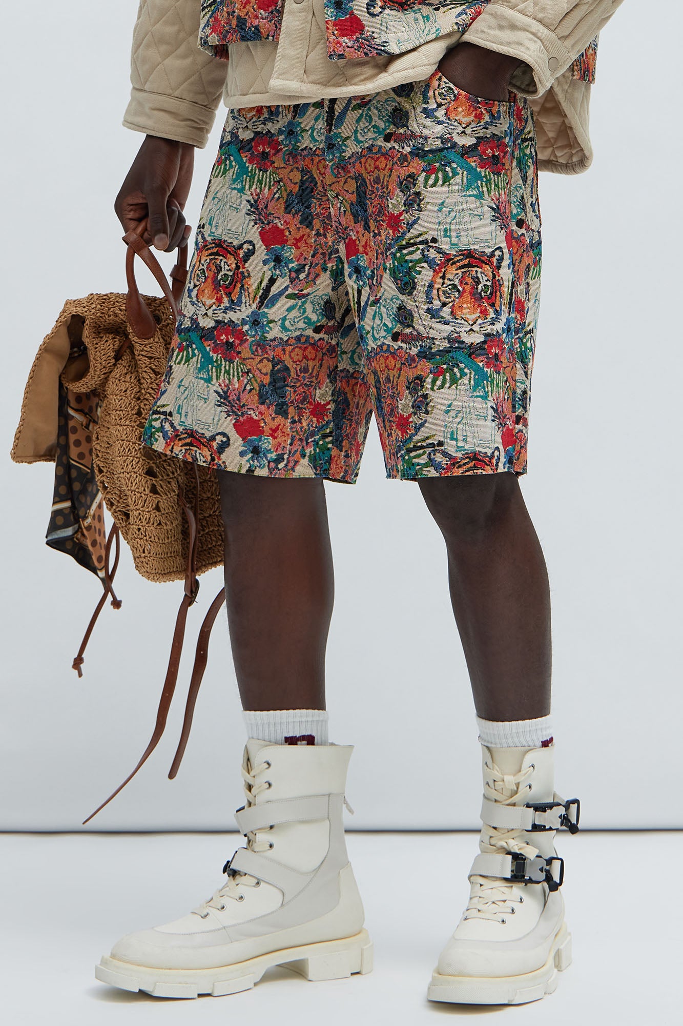 Ansel Tapestry Relaxed Shorts