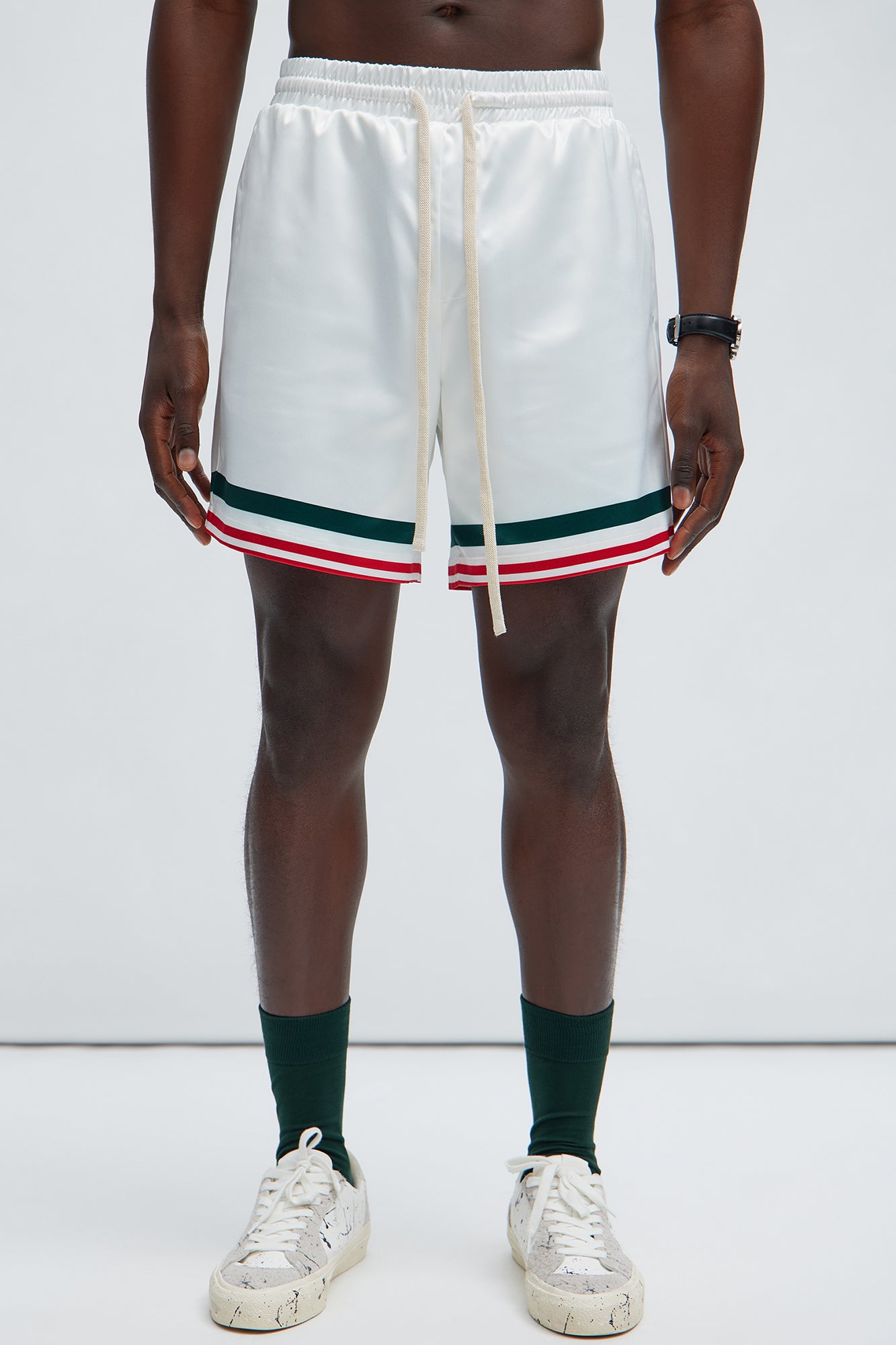 Fargo Printed Stripes Shorts