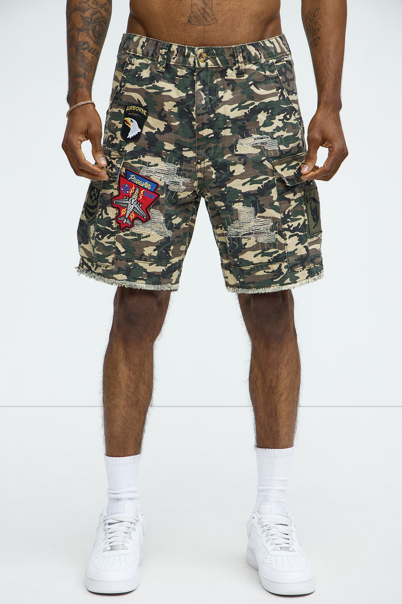 Patch Me Camo Shorts