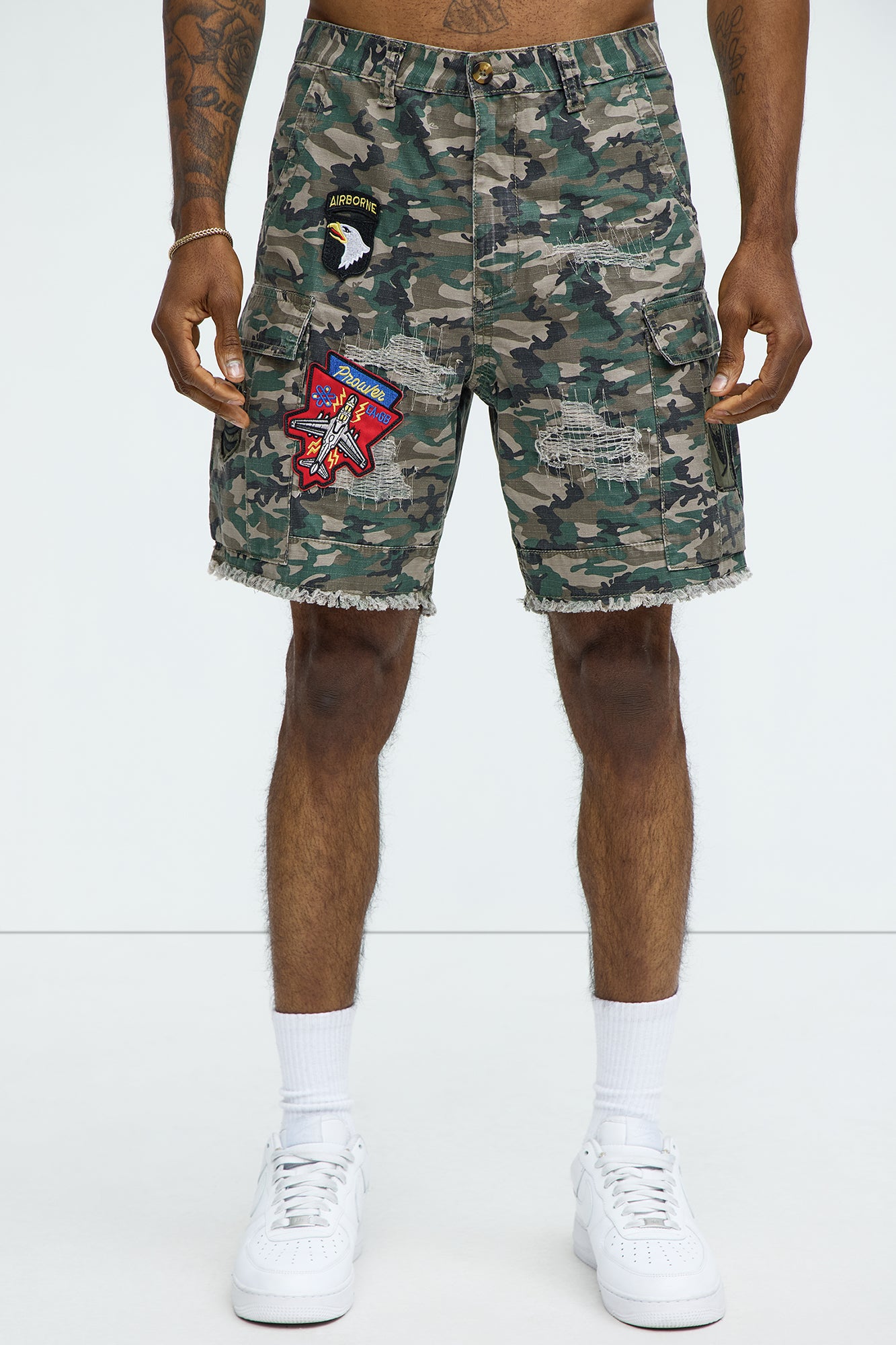 Patch Me Camo Shorts