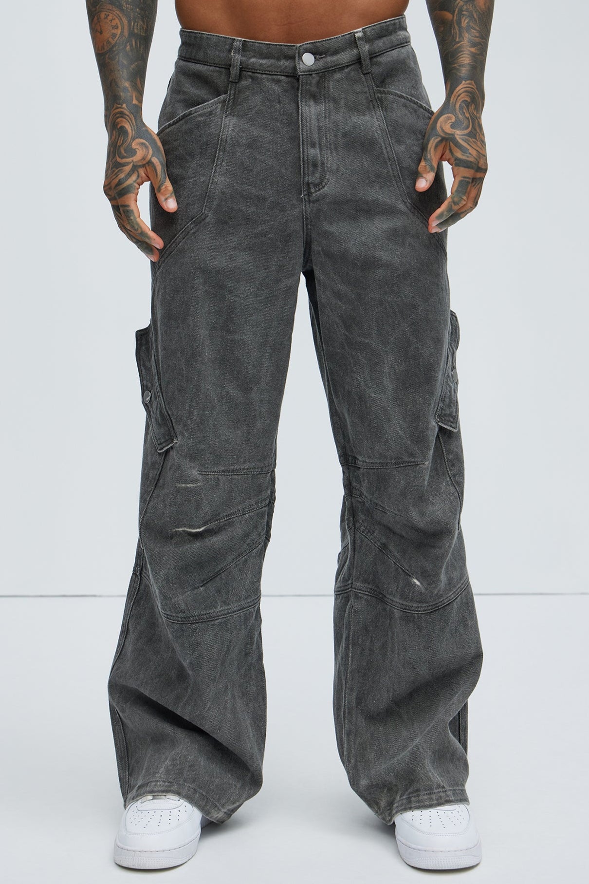 Overdyed Utility Baggy Cargo Pants