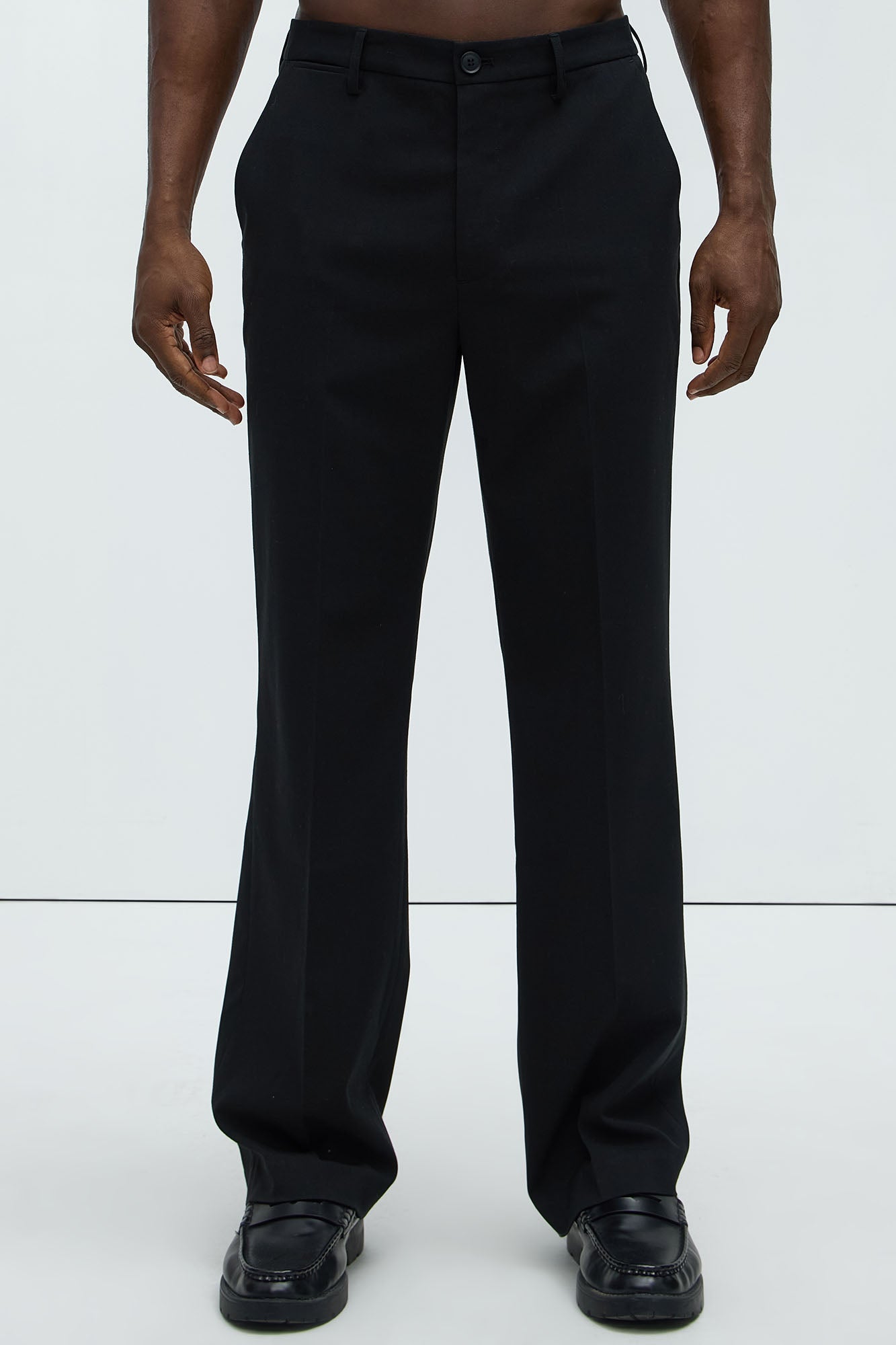 Modern Stretch Straight Trousers
