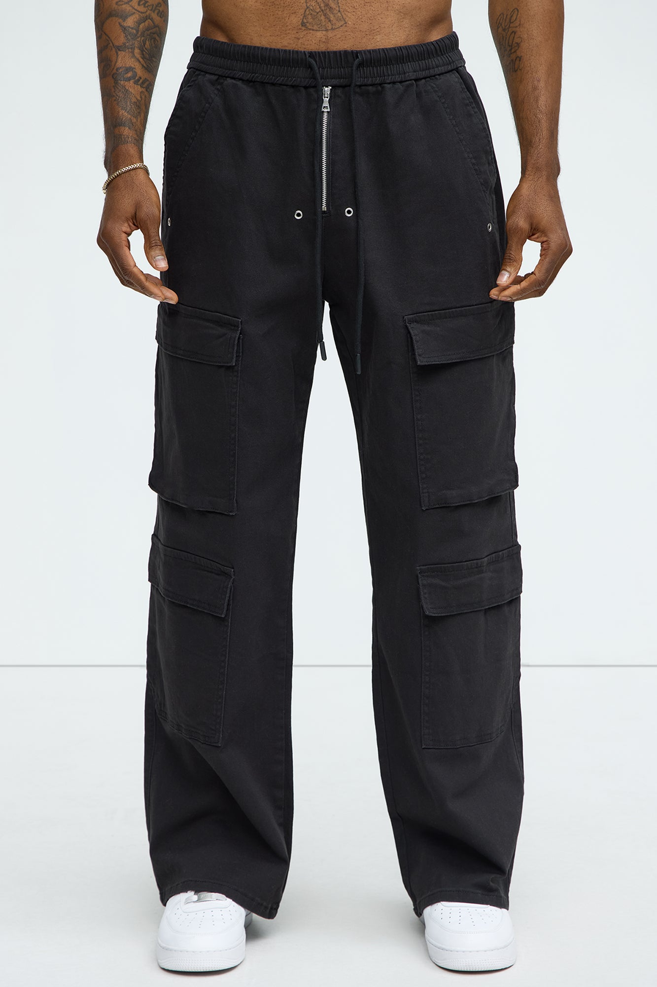 Exposed Zip Tech Cargo Pants