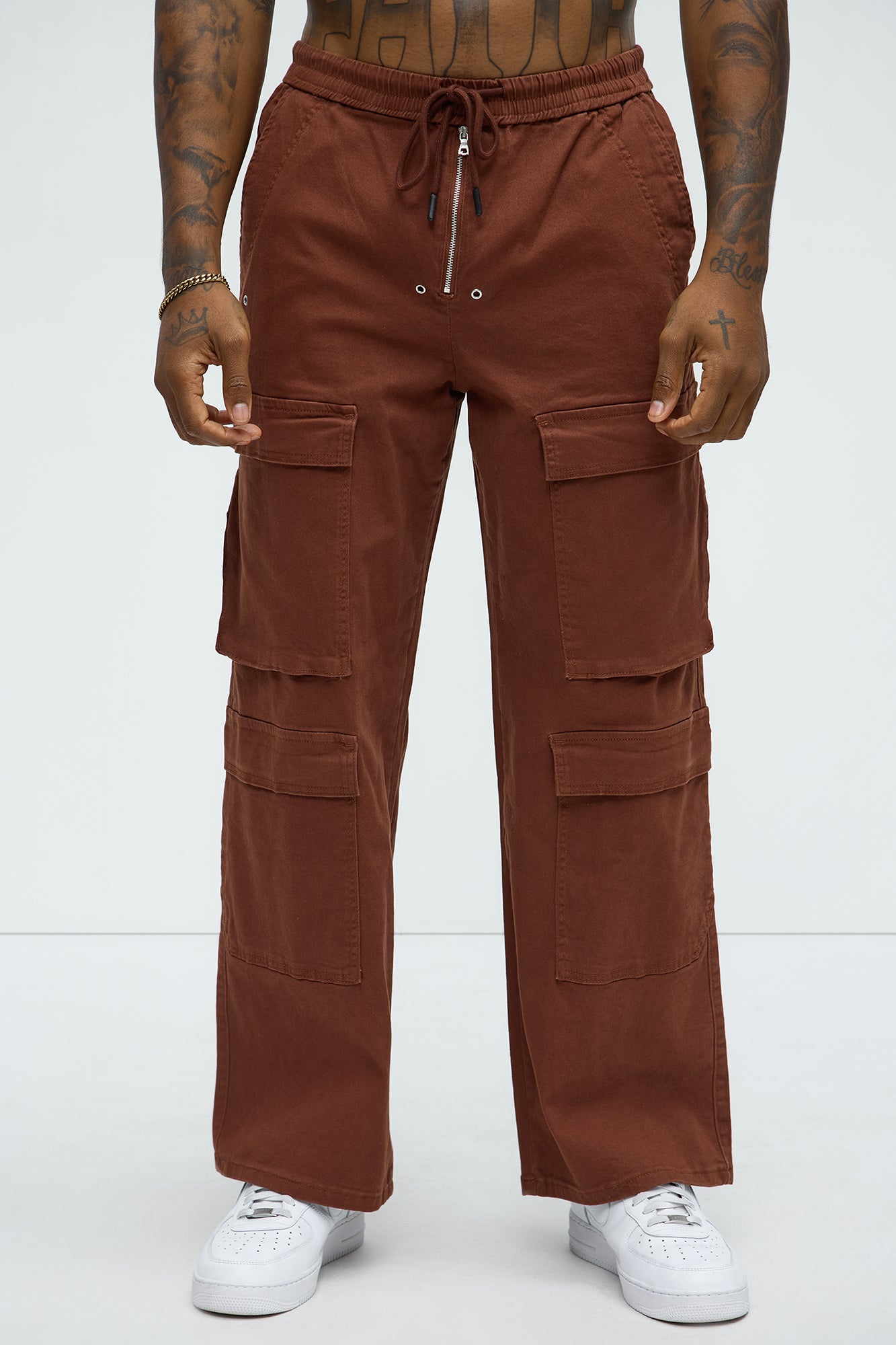Exposed Zip Tech Cargo Pants