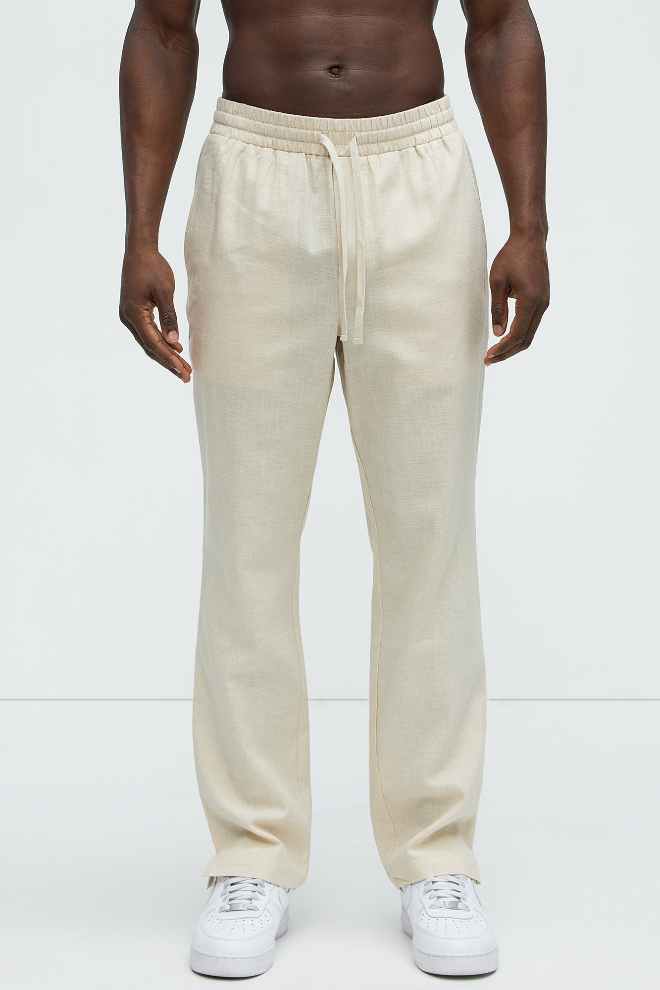 Bahamas Linen Slim Pull On Pants