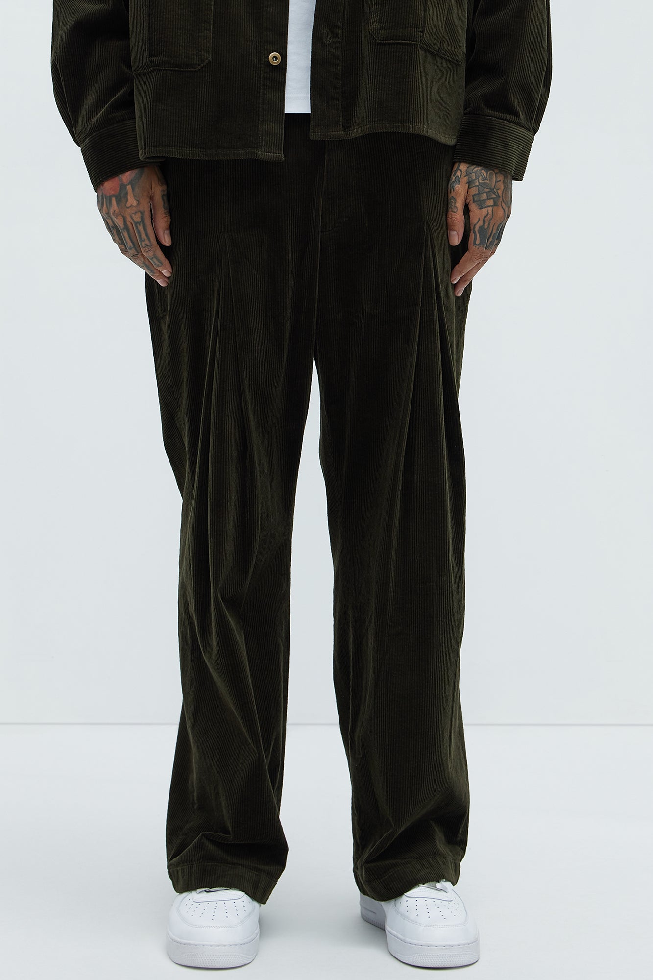 Anderson Pleated Corduroy Pants